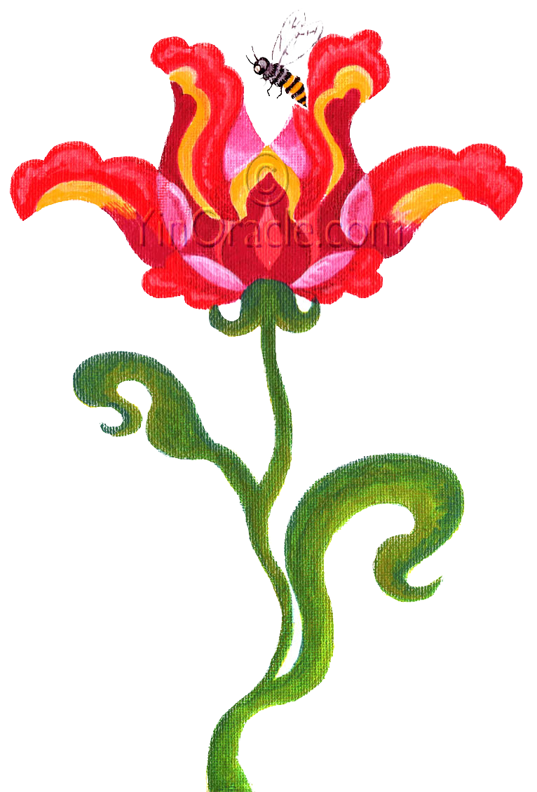 Sensual flower illustration. HelloSexualSoul.com