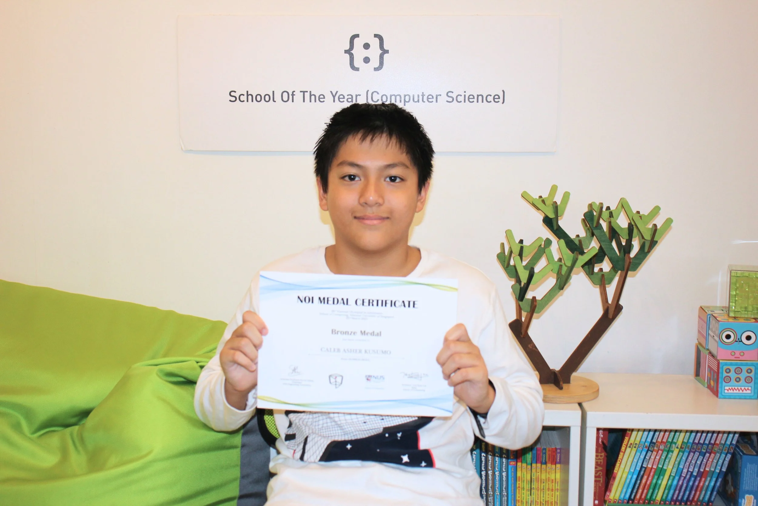 #CodingLabStudents: Caleb Asher Kusumo, 12-Year-Old NOI 2025 Bronze Medallist!