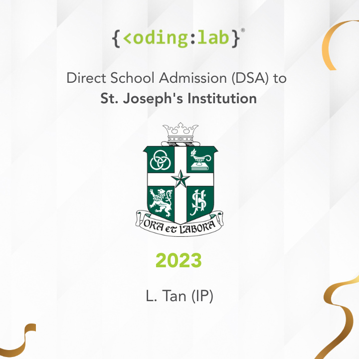 2023 DSA Offers for St. Joseph’s Institution