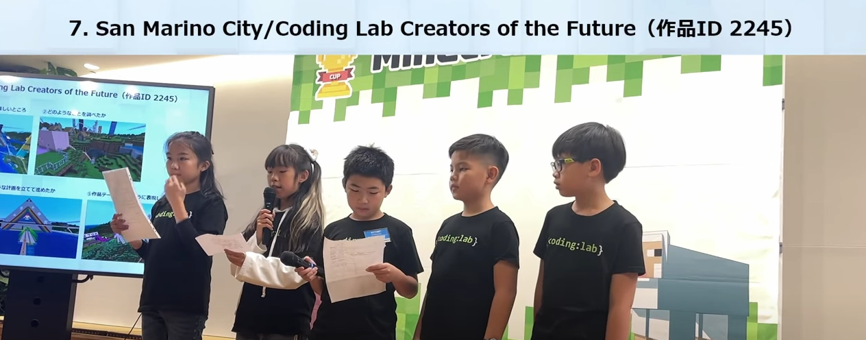 3 Awards clinched at the National Microsoft Minecraft Cup Tokyo 2024 ...