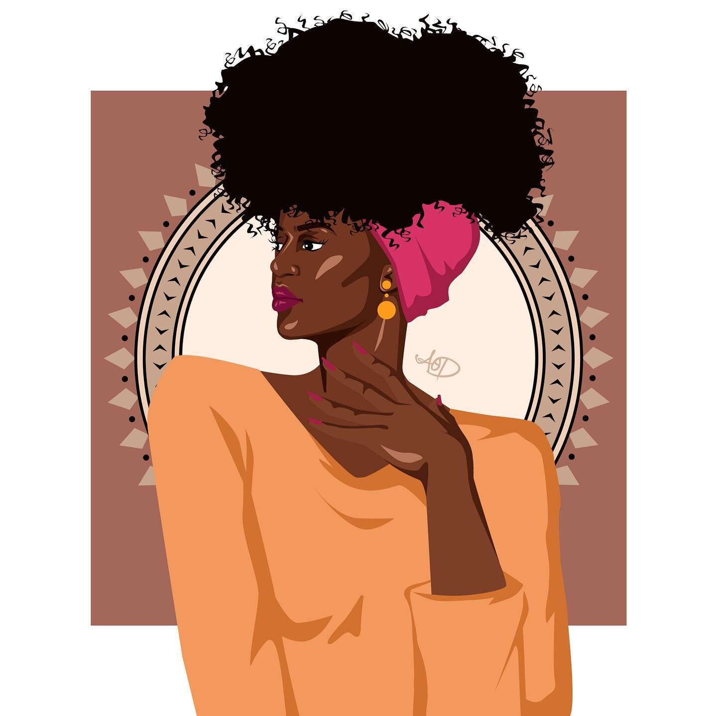 A new Melanin Queen. 👑 

#melaninqueen #digitalart #afro #digitalart #africandigitalart #creative #africaninspired #illustration #artwork #appreciateblack #art #vectorart #adobe #illustrator #supportblackartists #blackartistspace #drawing #vector #v