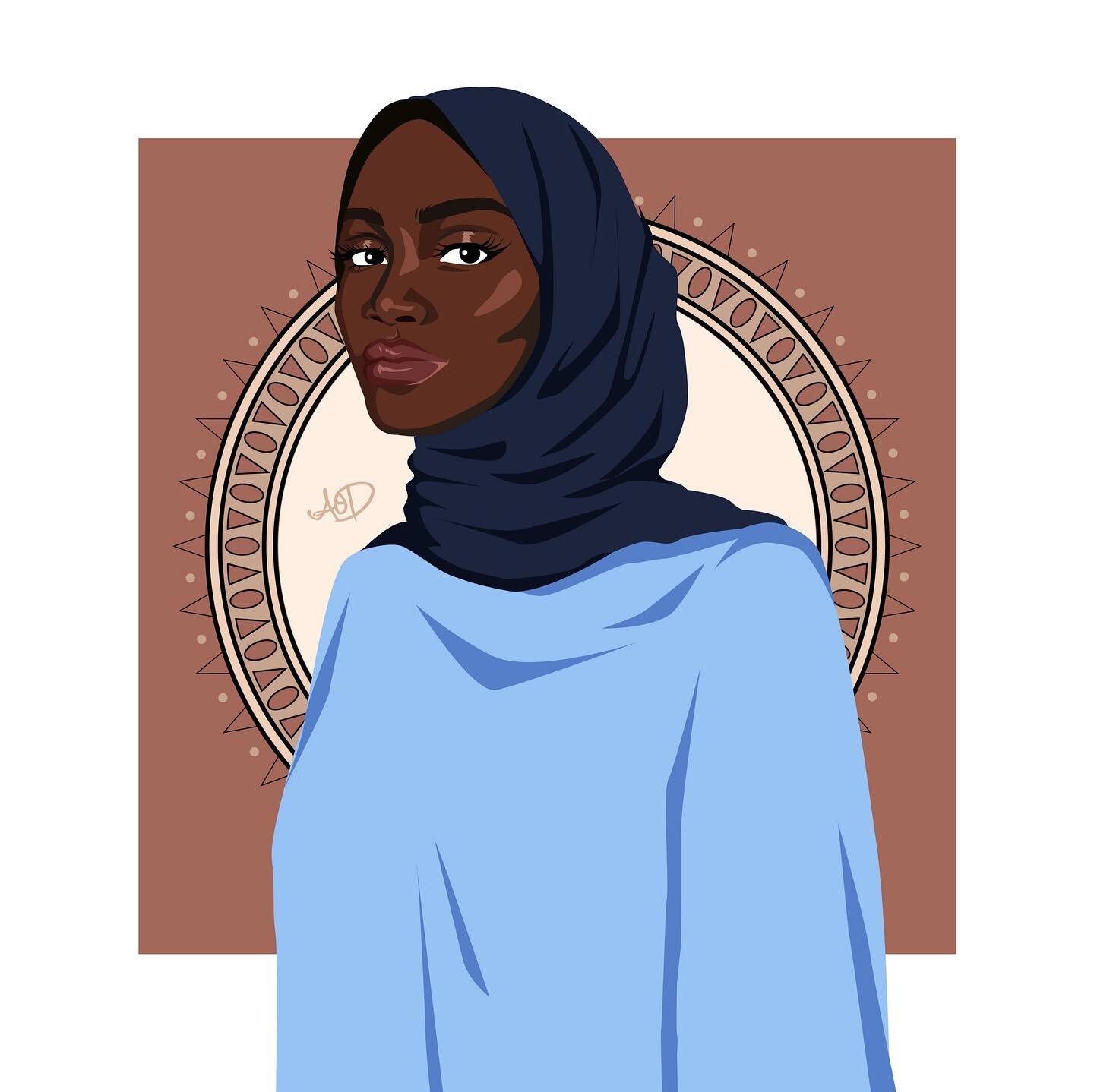 A new Melanin Queen. 👑 

#melaninqueen #digitalart #afro #hijab #digitalart #africandigitalart #creative #africaninspired #illustration #artwork #appreciateblack #art #vectorart #adobe #illustrator #supportblackartists #hijabi #blackartistspace #dra