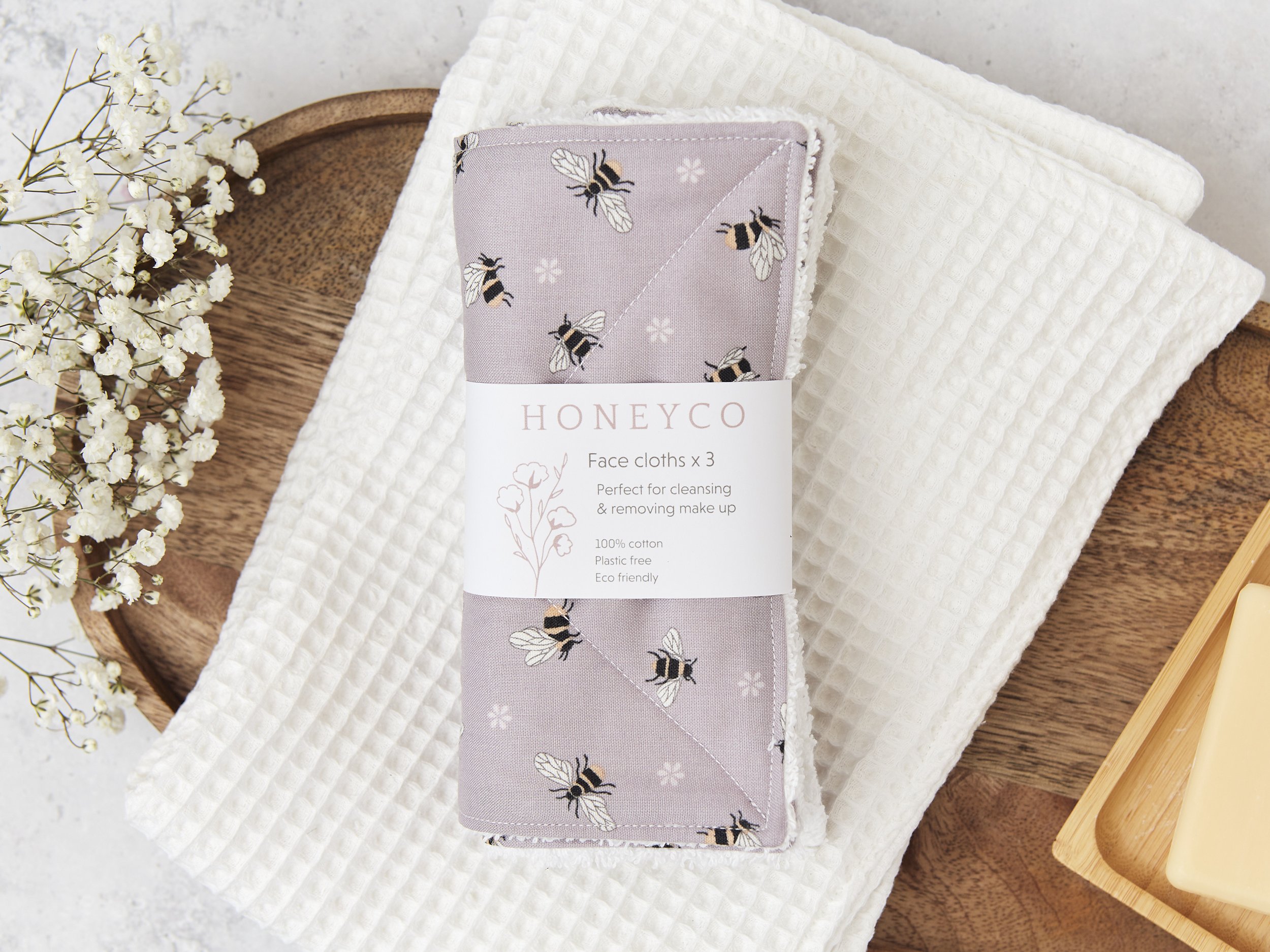 Face cloths - cleansing - lilac bee - reusable eco friendly beauty - honeyco.jpg