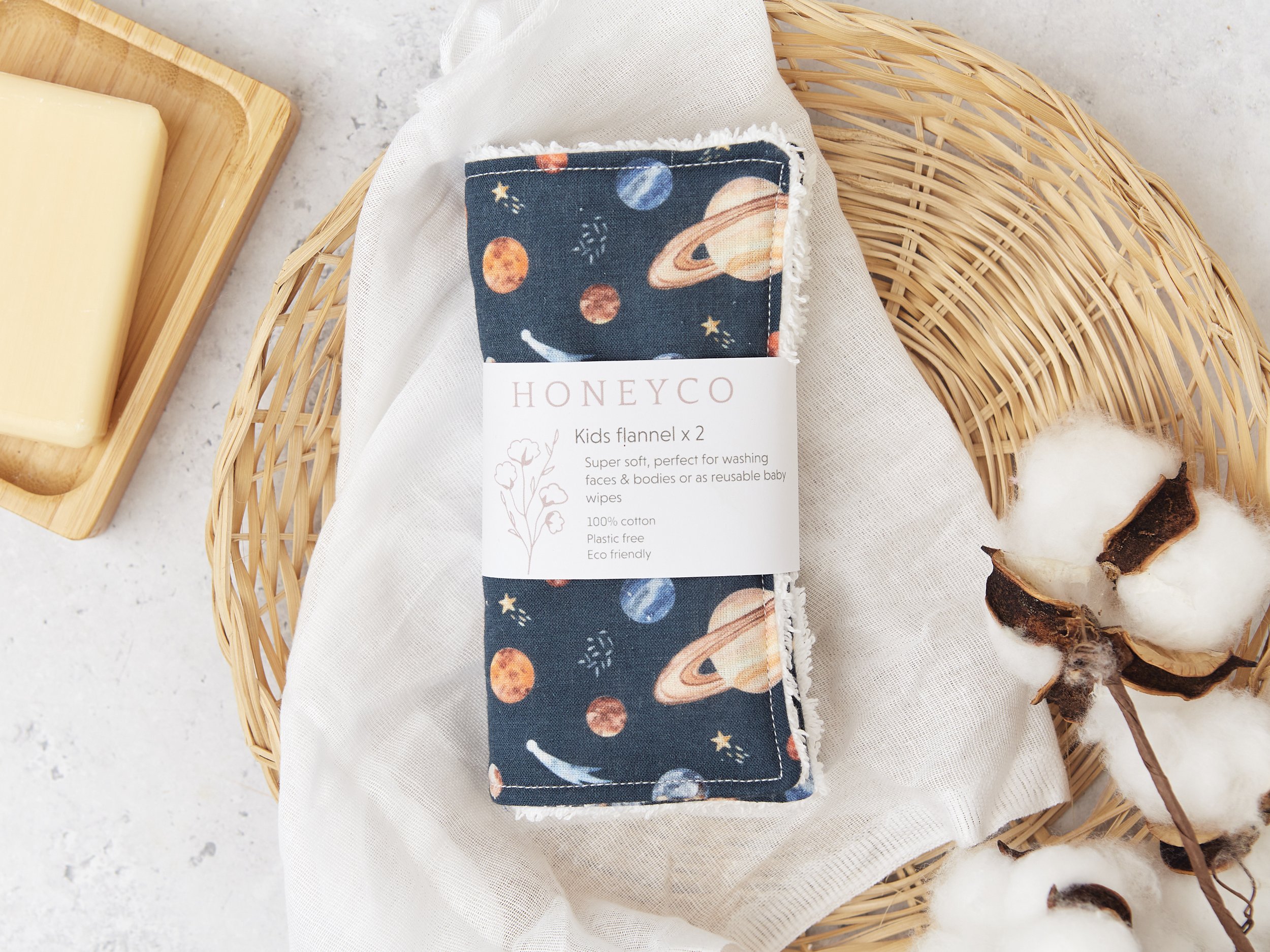 Kids face cloths - cleansing - space - reusable eco friendly beauty - honeyco.jpg