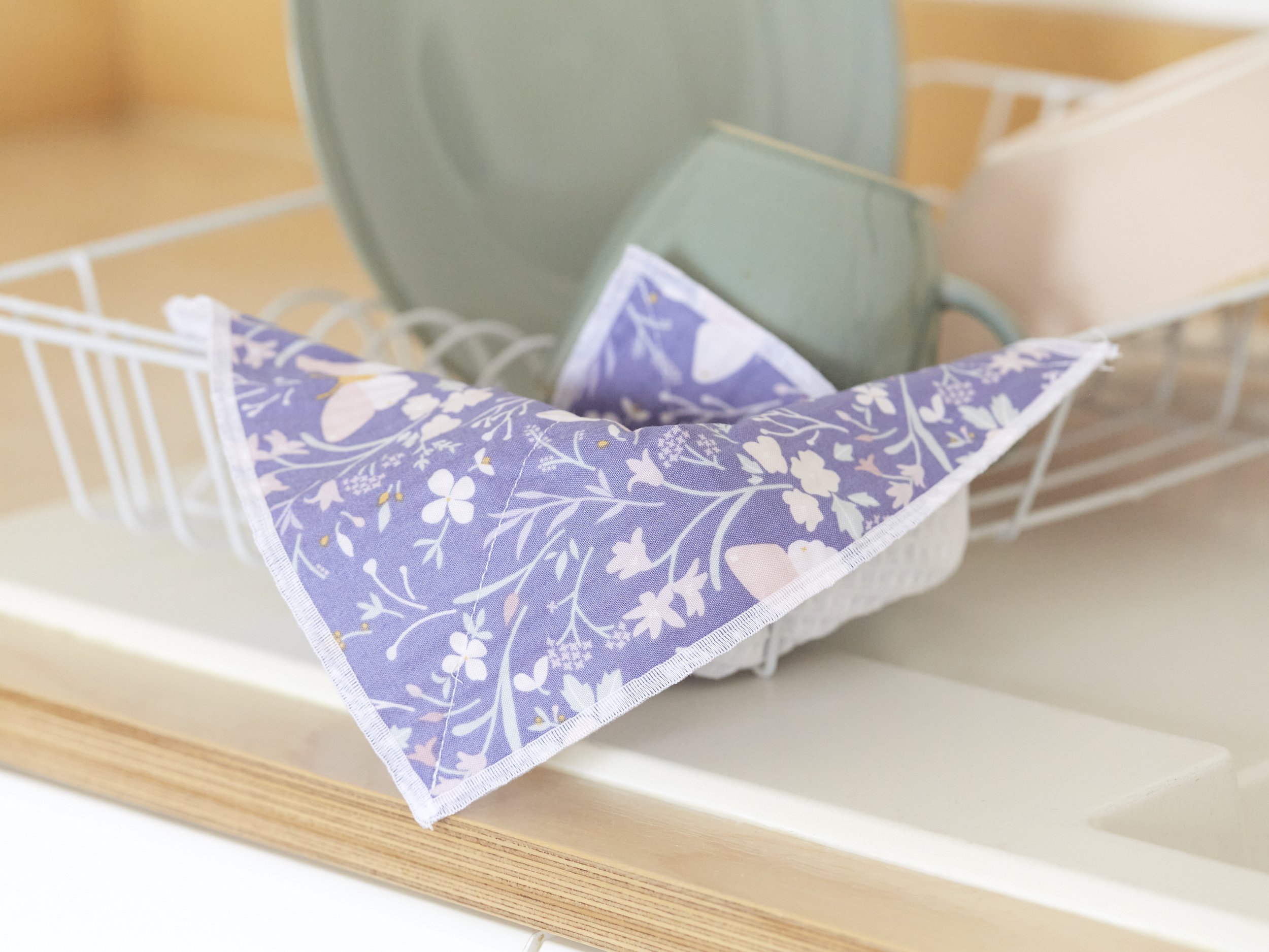 Honeyco - 100% cotton reusable eco friendly dish cloths - cleaning kitchen - butterfly - washing up - lifestyle 5.jpg