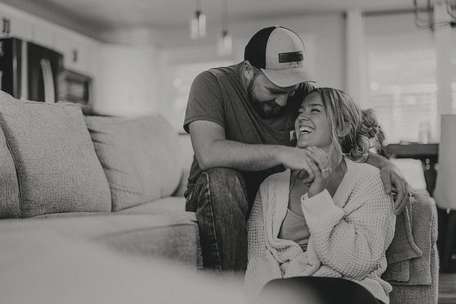 Relaxed couples session in Hickman Nebraska