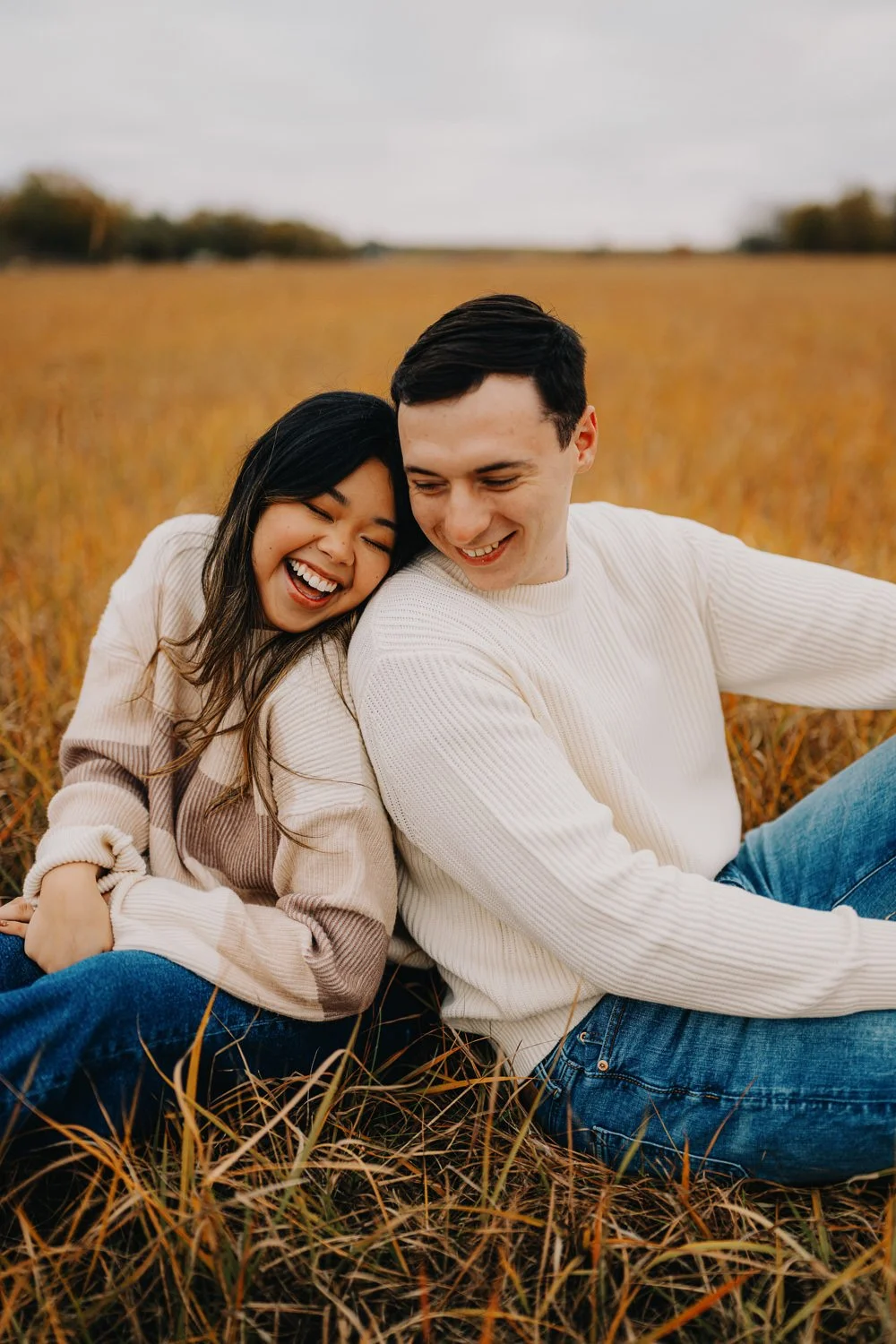 6. Lifestyle engagement session at a park in Lincoln