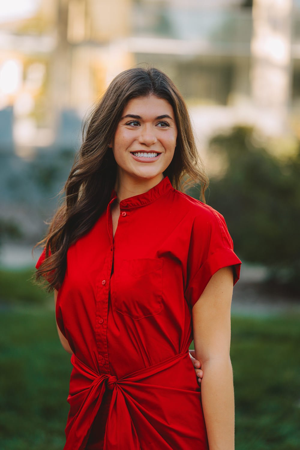 Professional headshot outdoors in Lincoln Nebraska