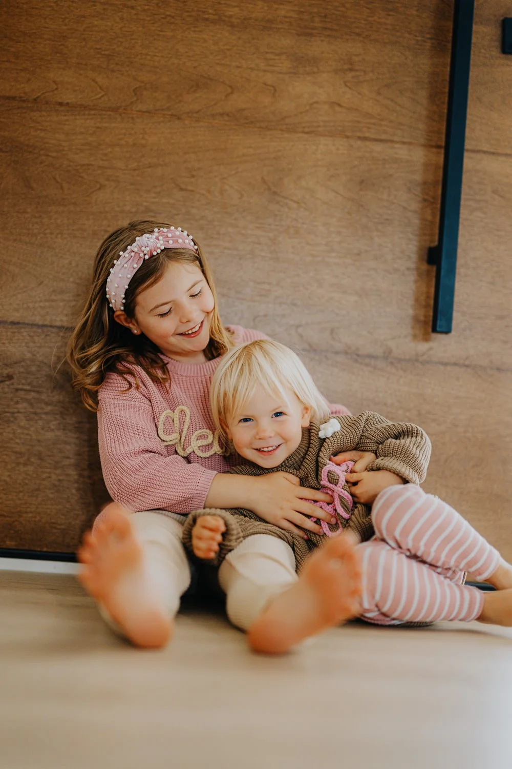 Authentic family moments, both indoors and outside, captured naturally in Lincoln.