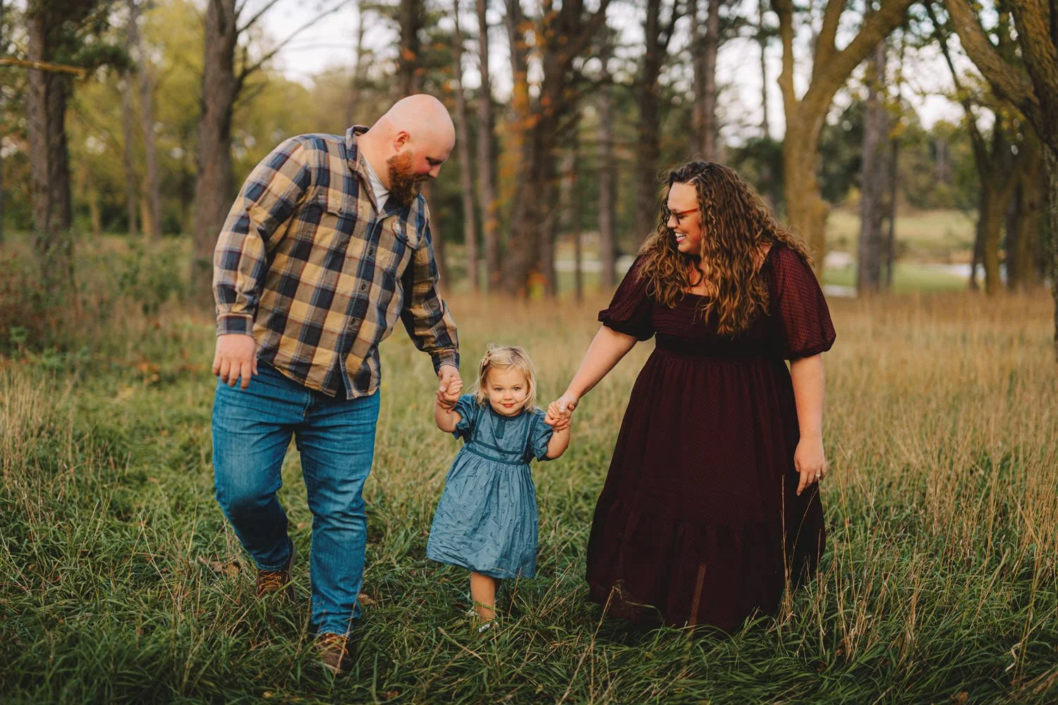 Lincoln Nebraska fall family photography at Pioneers Park