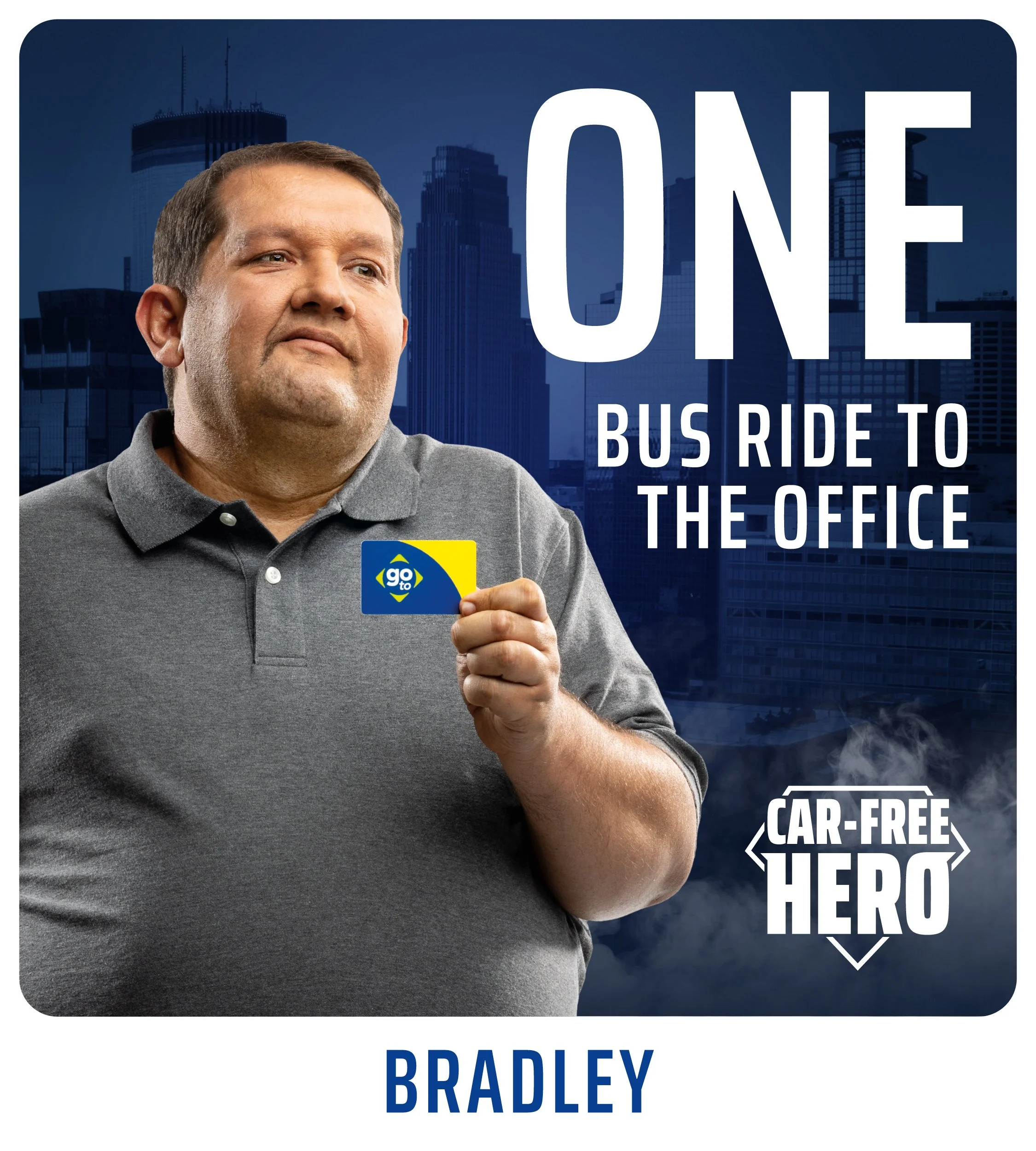 As a transit novice turned pro, Bradley's ridden the bus since high school. Using a prepared schedule, he's ready to explore and connect with his community as a Car-Free Hero.