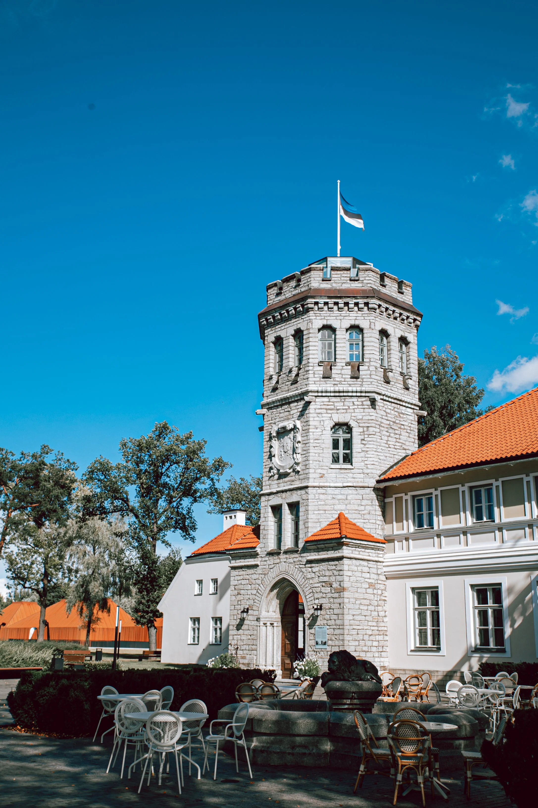 Maarjamae-castle hvid borg i Estlands hovedstad Tallinn.