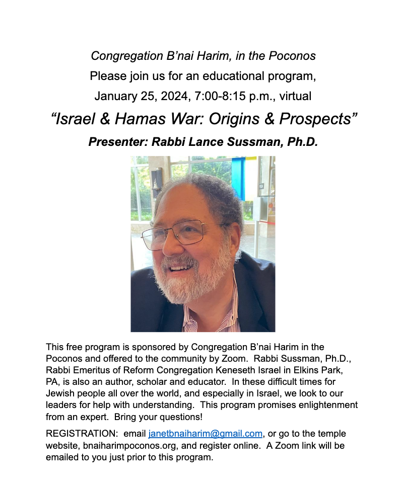 Israel &amp; Hamas War: Origins &amp; Prospects