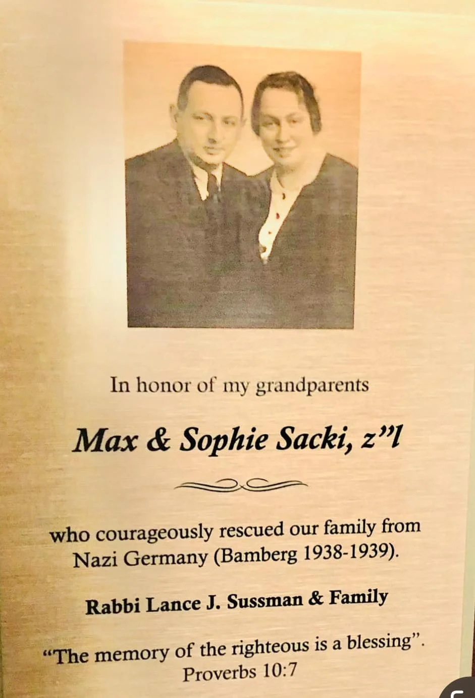 In honor of my grandparents