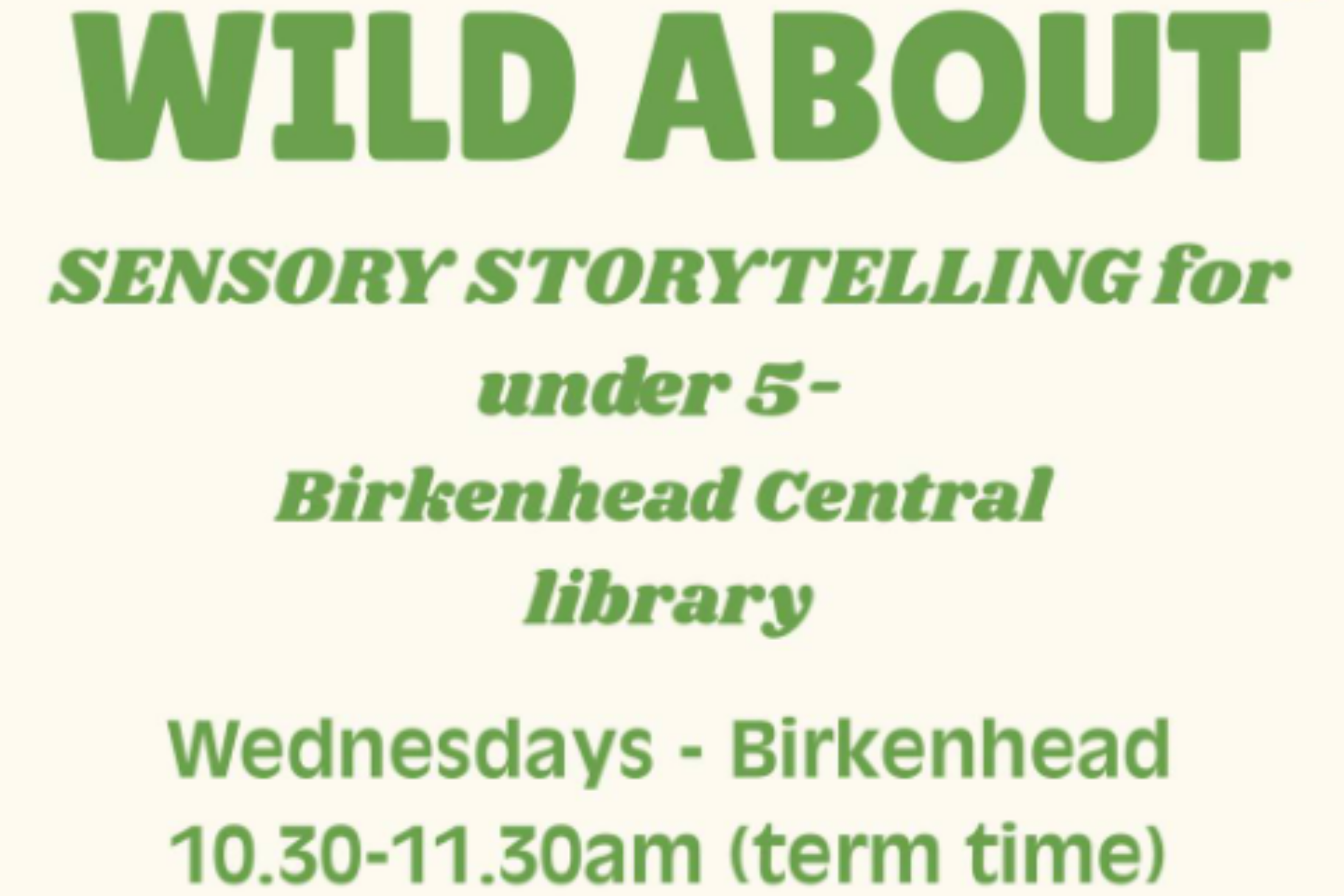 Wild About- sensory storytelling