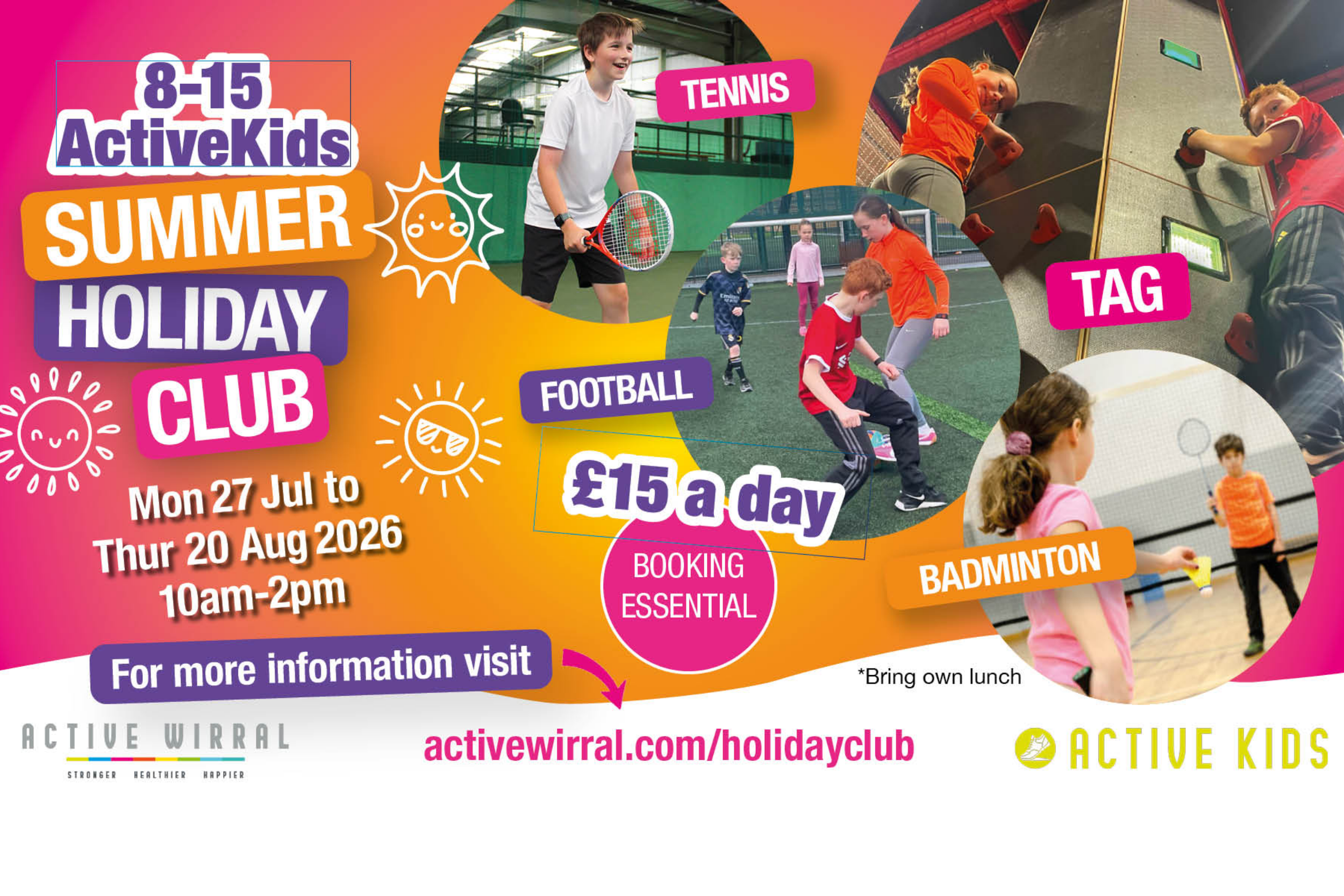Active Wirral Summer Holiday Club (Monday - Thursday)