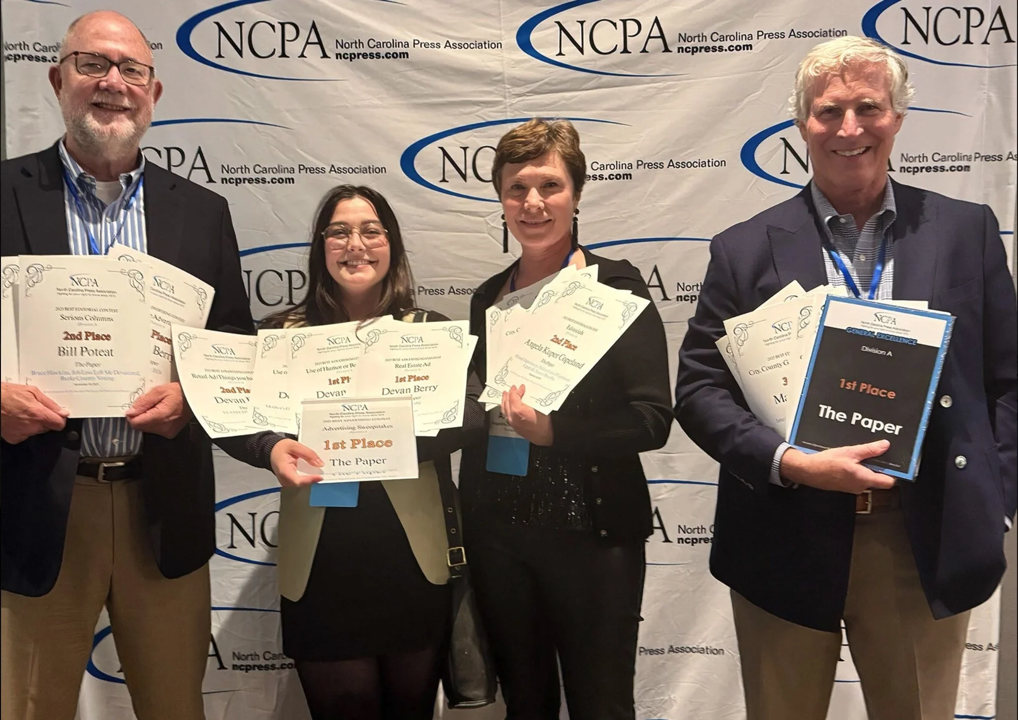 Congratulations to The Paper - 25 NCPA Awards!