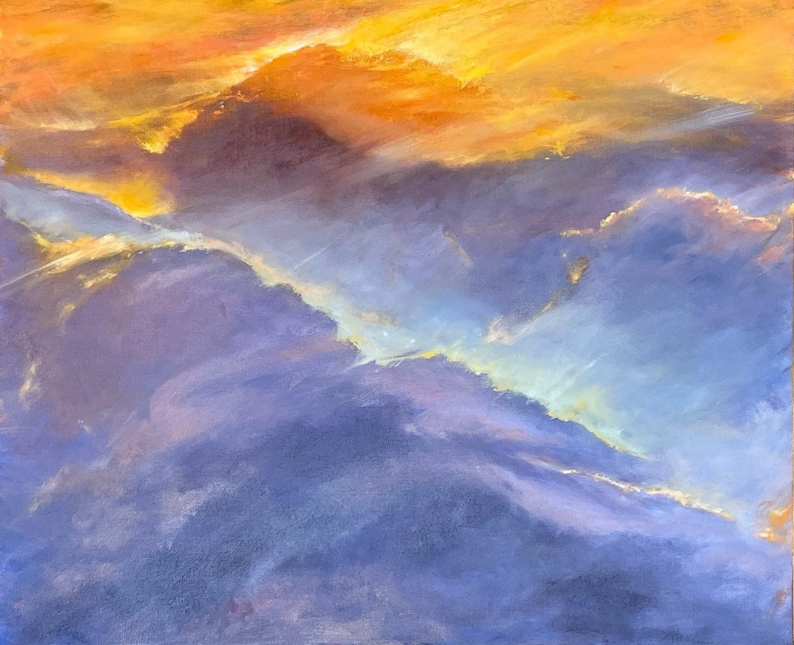 Thin Spaces 20x24 Oil on canvas