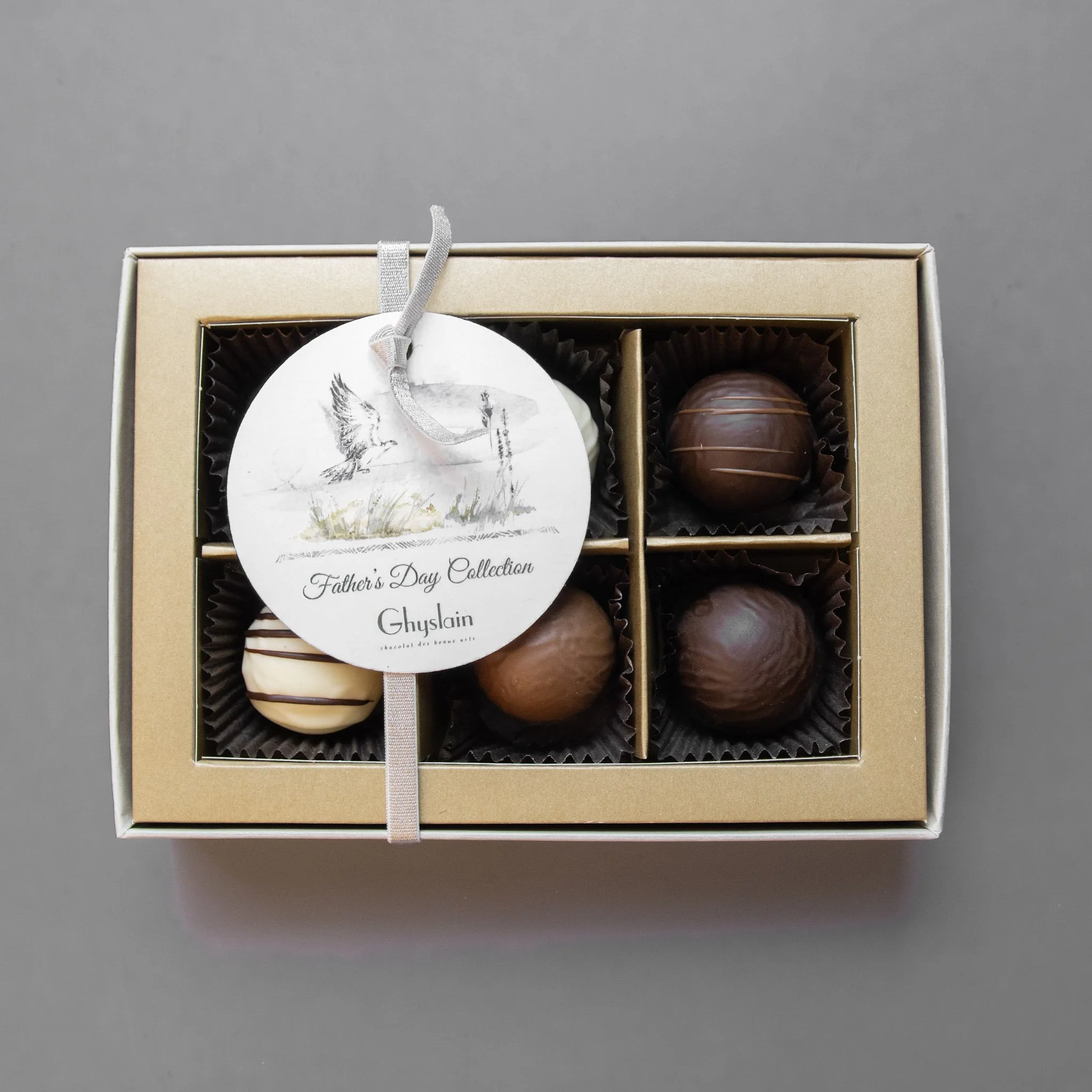 Father's Day Truffle Harmonie Window Box: 6 Piece Assortment