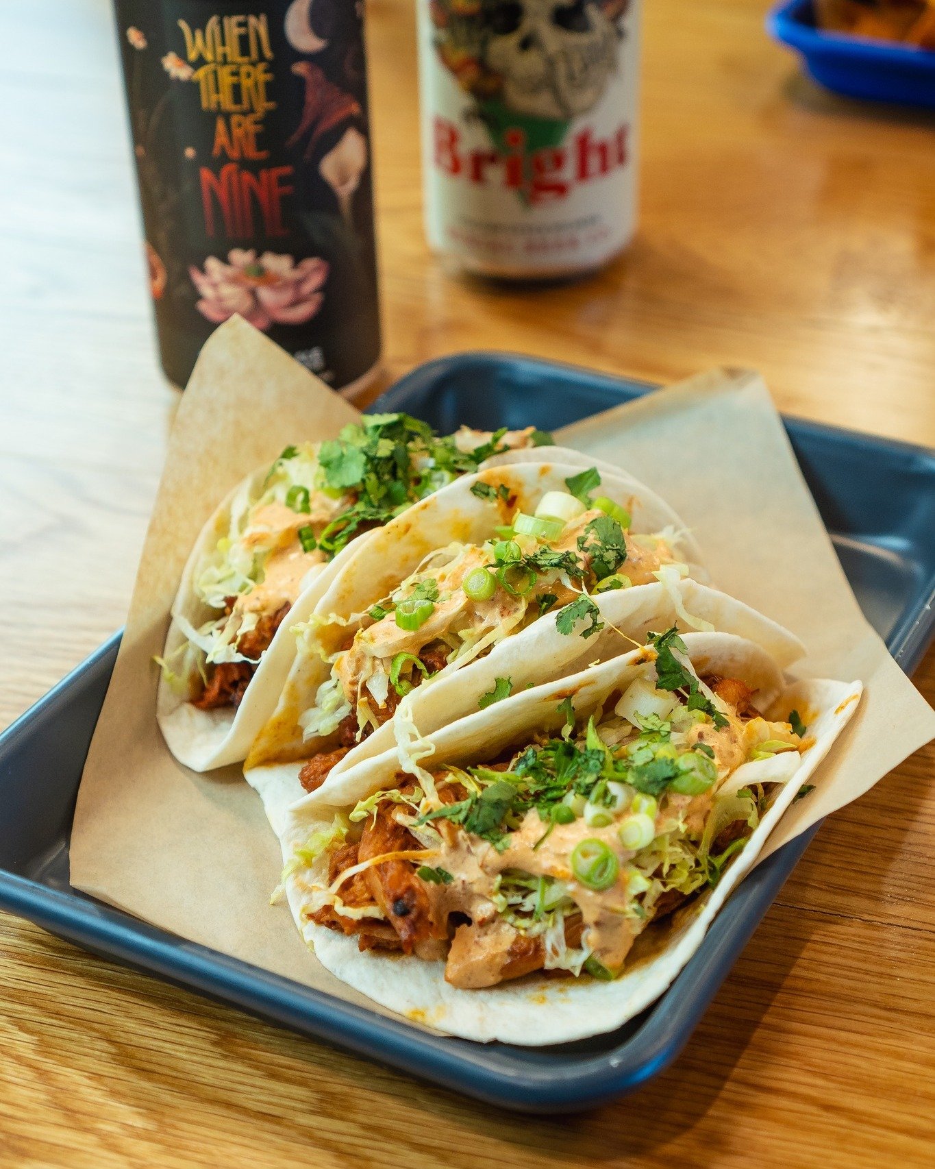 Have you tried our Tacos? 🌮 Choose your protein (vegan optional) and enjoy our flour tortillas topped with peppers &amp; onions, shredded lettuce, and chipotle crema.

Don't forget to hit the link in our bio to join our Loyalty Program. Next time yo