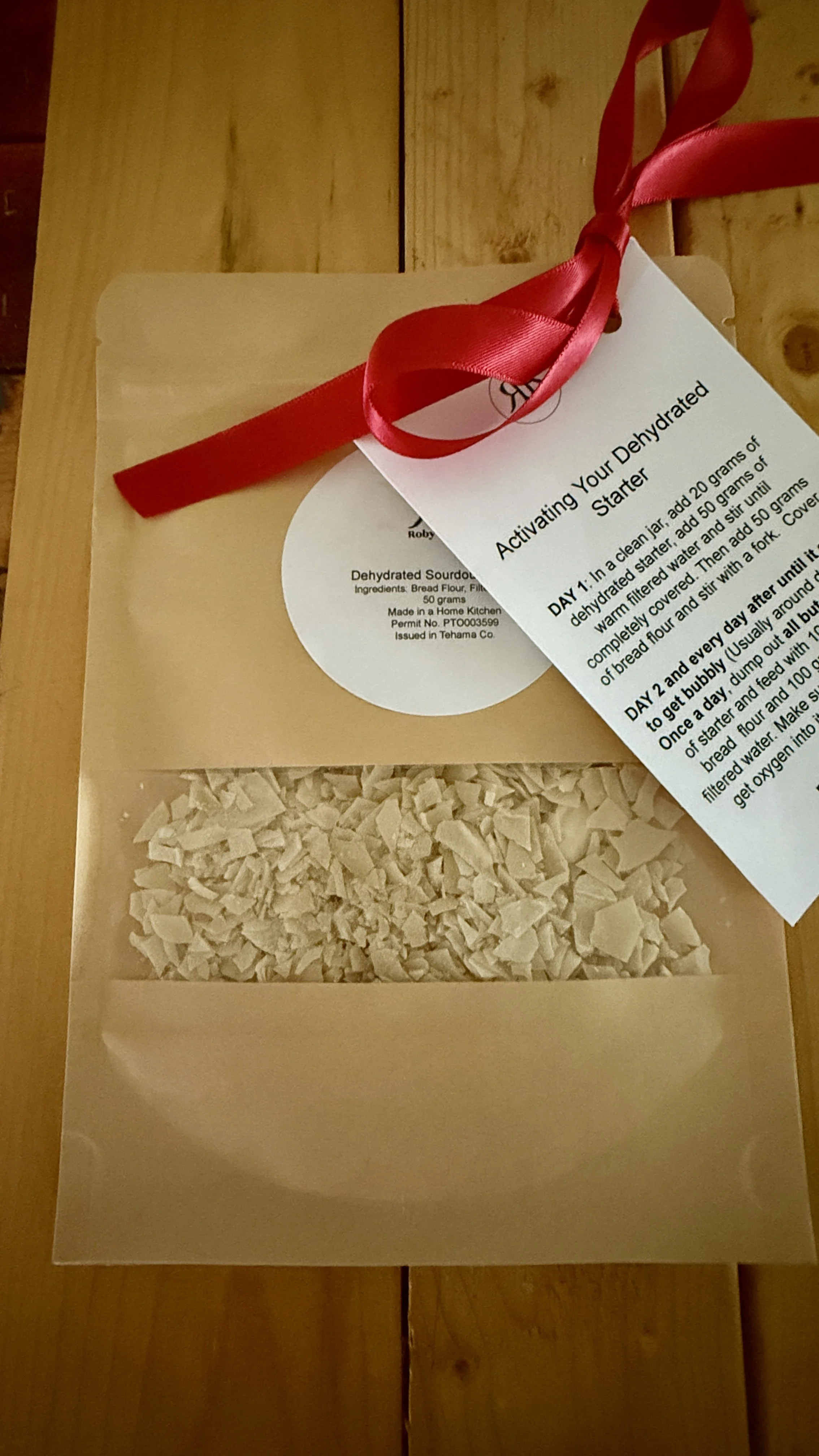 Roby Ranch Dehydrated Sourdough Starter (50G)