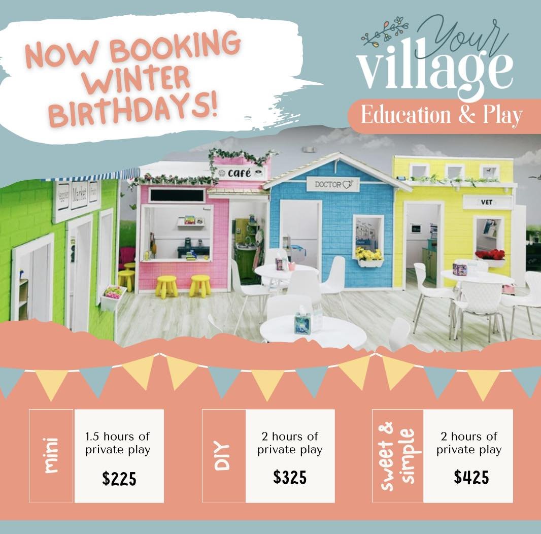 Now booking for winter birthdays! 

Planning a party for your toddler or preschooler? 

The Play Village is the perfect spot to host your celebration! 
.
.
#playspace #saintlouismoms #saintlouismom #chesterfieldmo #stlkids #toddlerlife #birthday #bir
