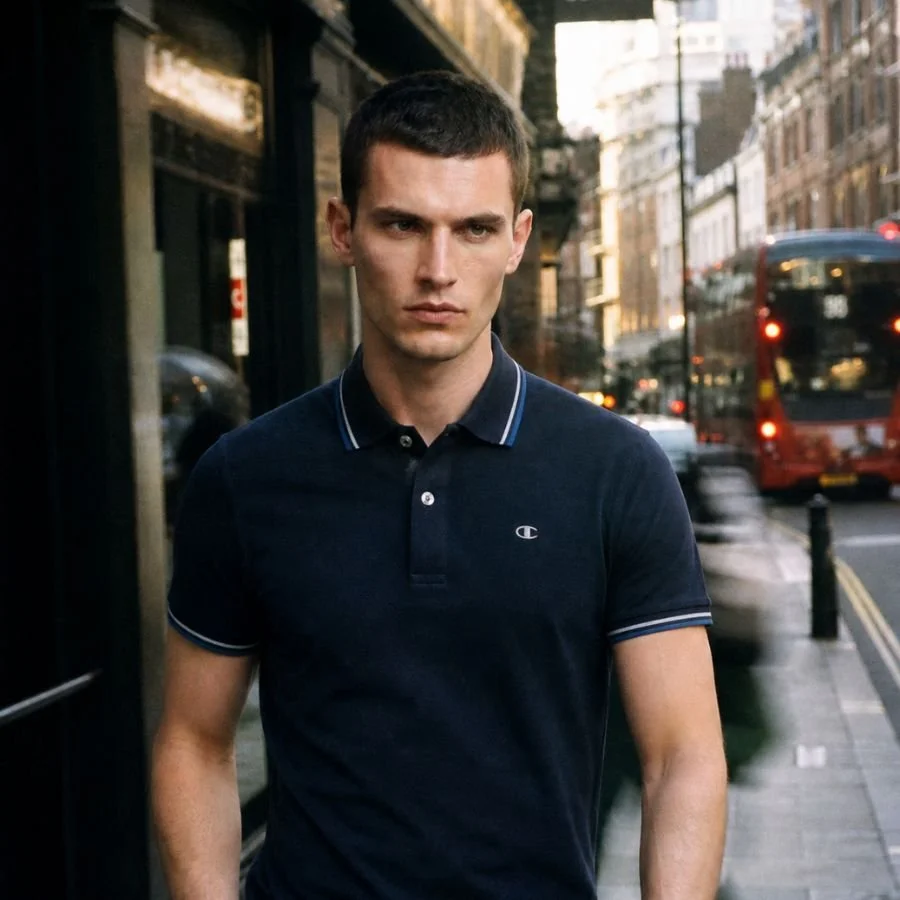 CHAMPION Polo Short Sleeve T-shirt