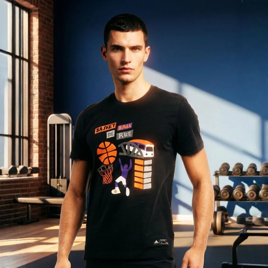 Adidas Basketball fun T-shirt; Size XS only