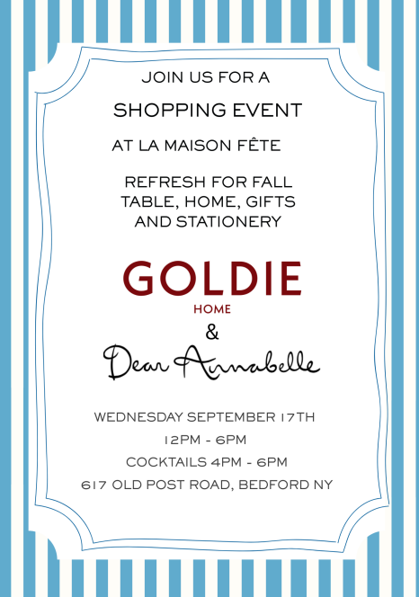 Pop up with Goldie Home + Dear Annabelle