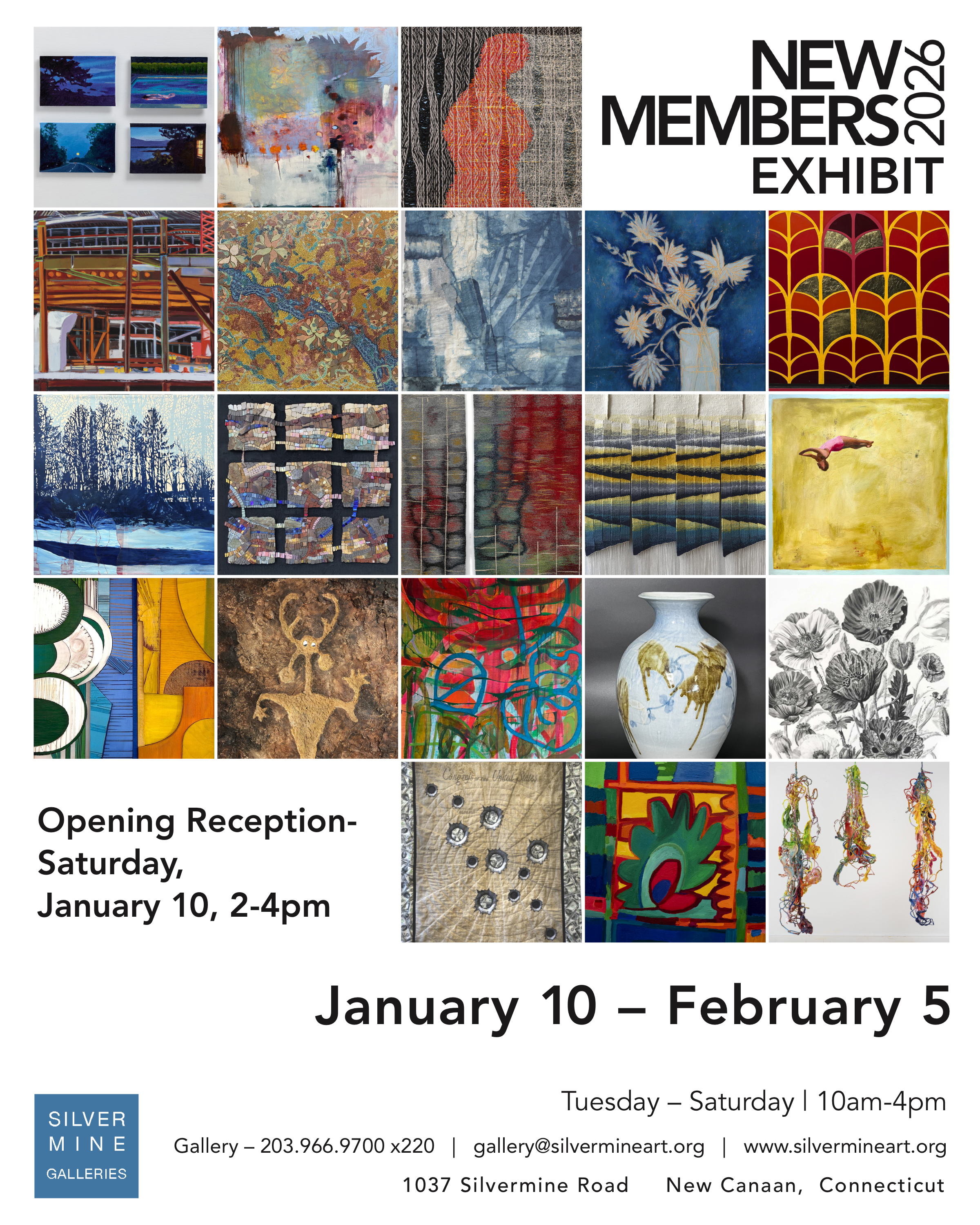 New Members 2026 Exhibition at Silvermine Galleries