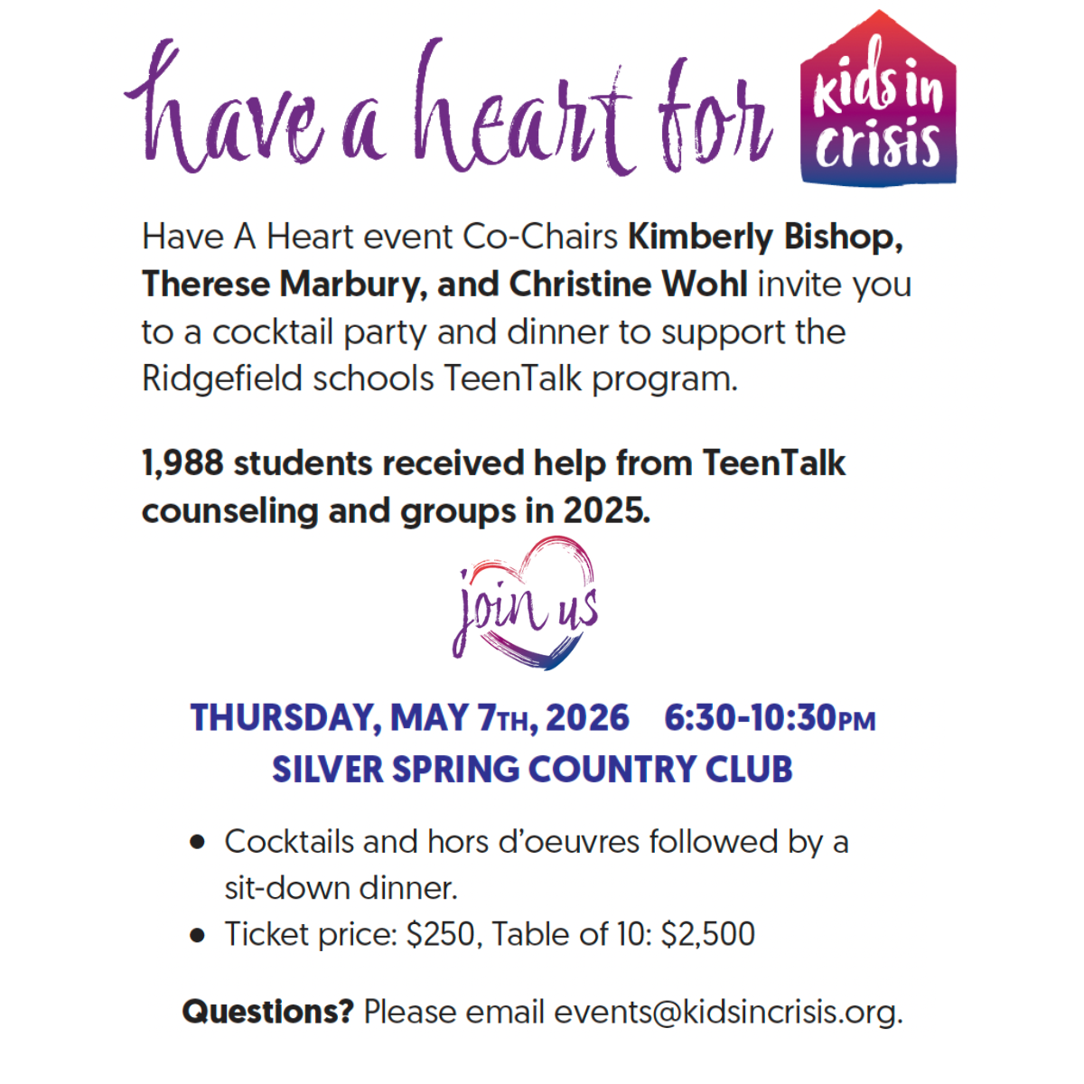 Have A Heart for Kids In Crisis