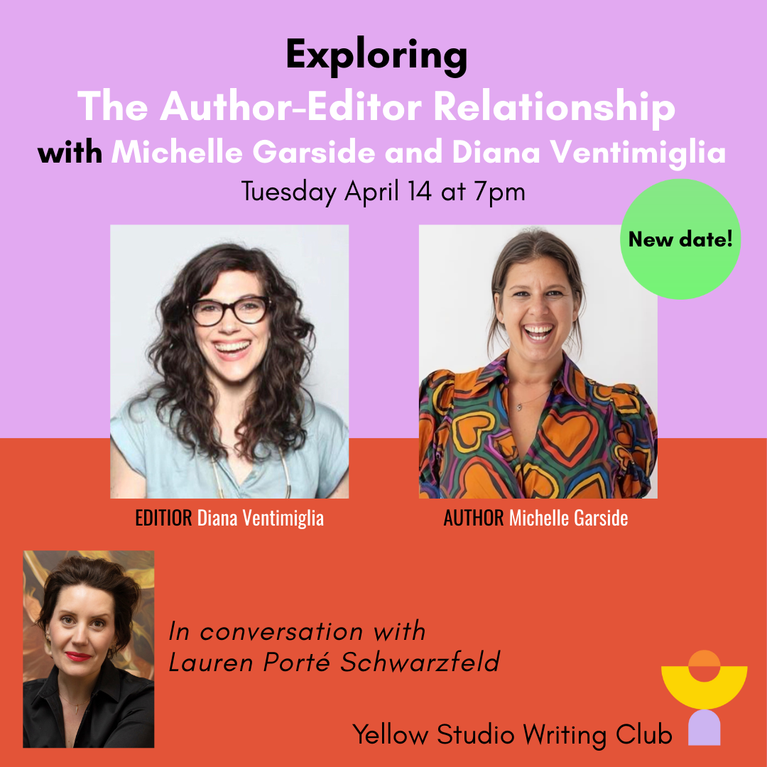 Exploring the Author-Editor Relationship with Michelle Garside and Diana Ventimiglia