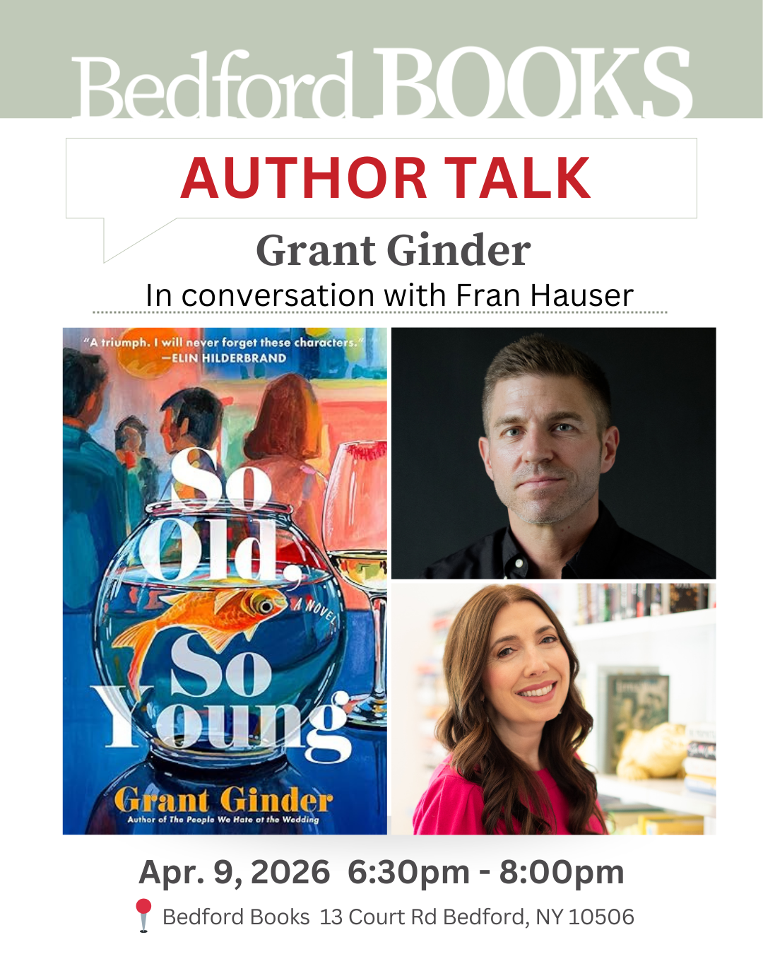 Author Talk: Grant Ginder