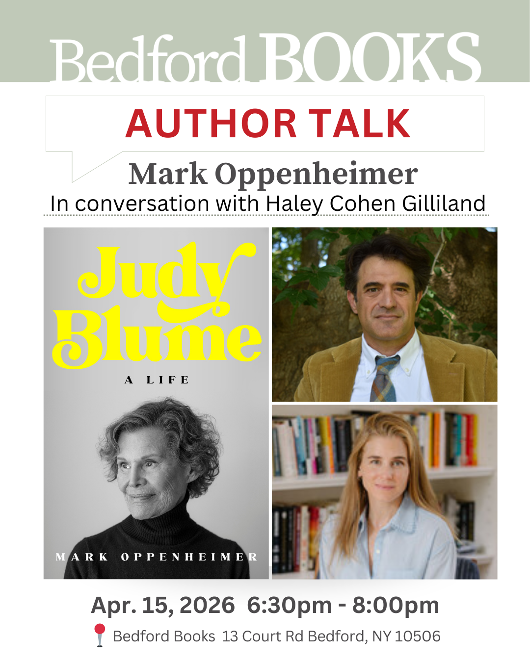Author Talk: Mark Oppenheimer