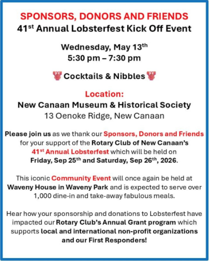 41st Annual Lobsterfest Kick Off Event