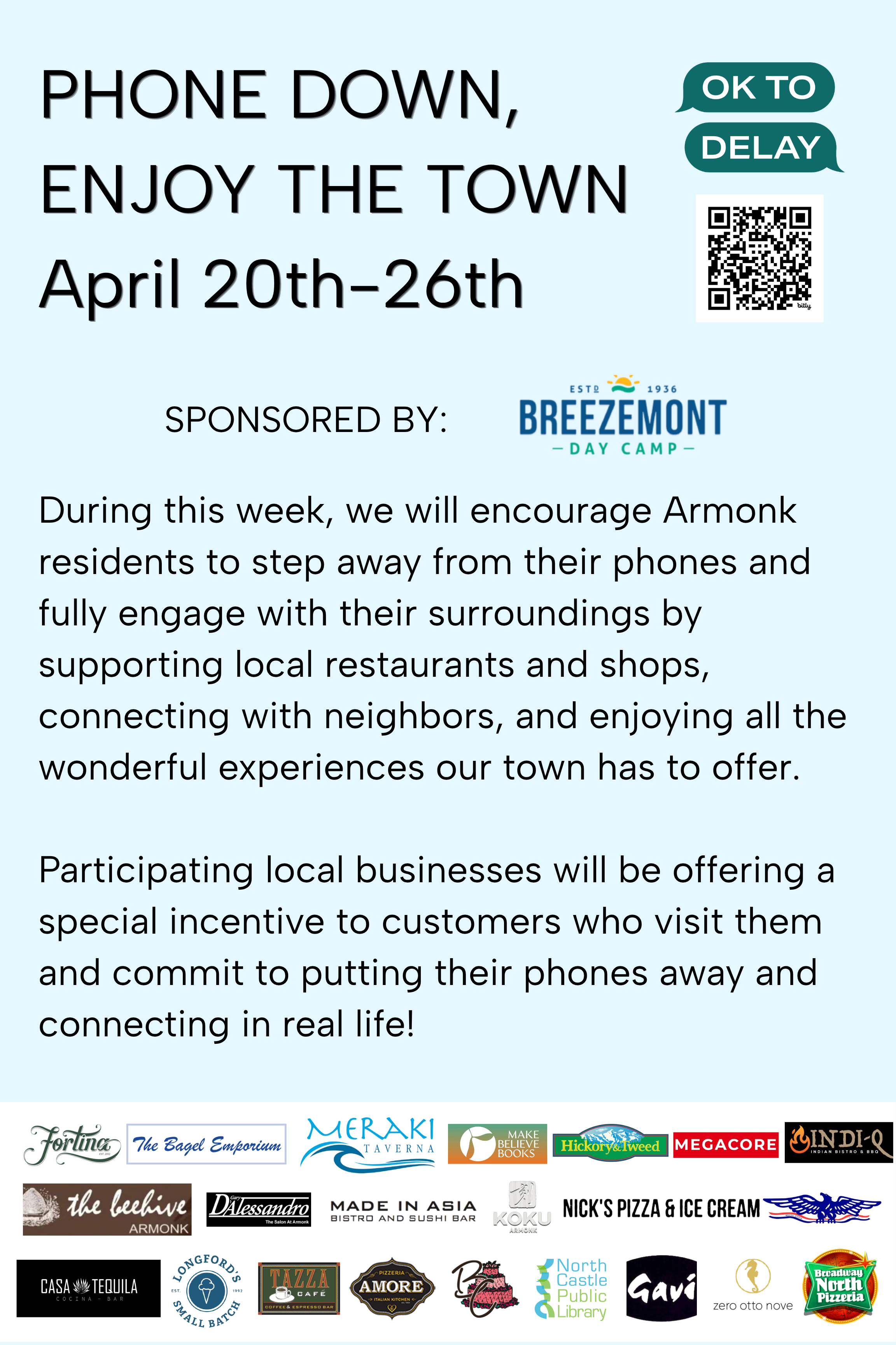 OK to Delay Armonk's Phone Down, Enjoy the Town
