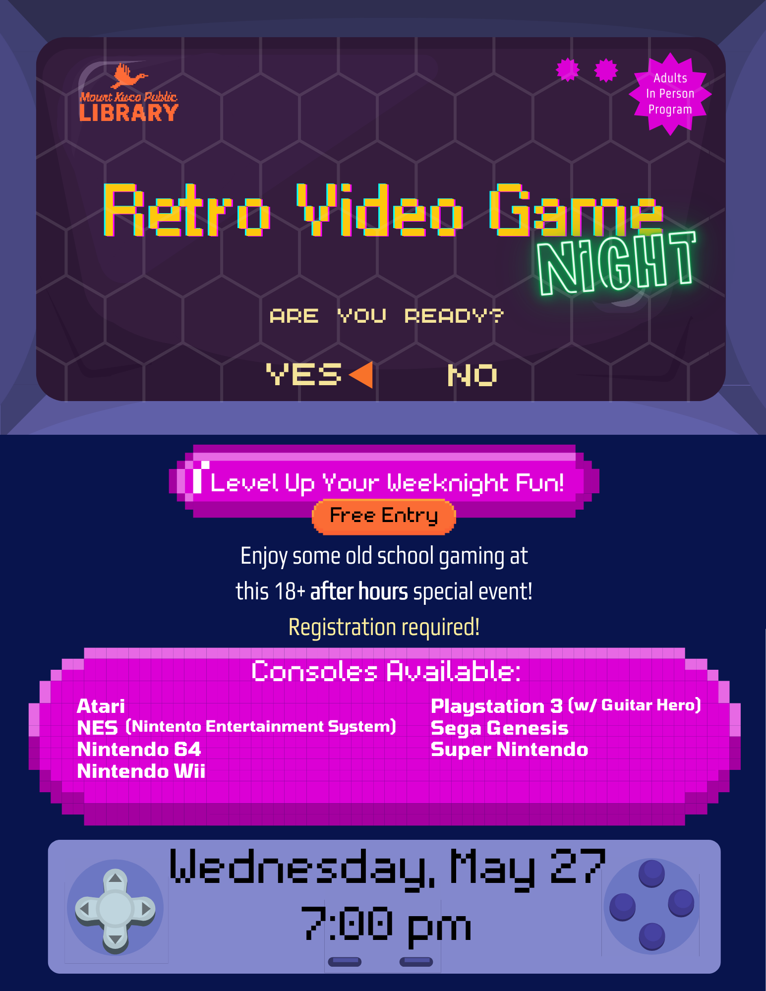 Retro Video Game Night
