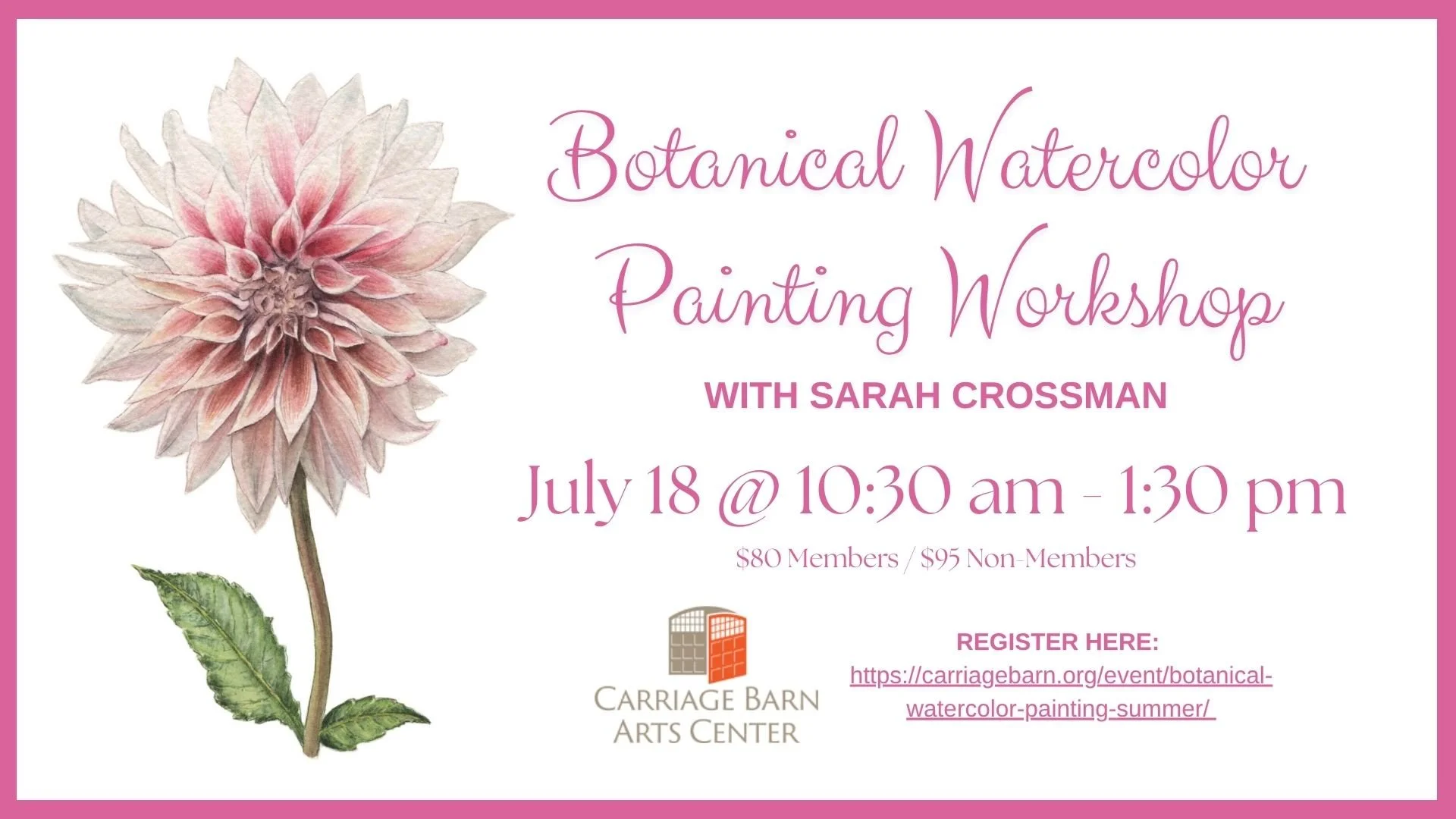 Botanical Watercolor Painting with Sarah Crossman