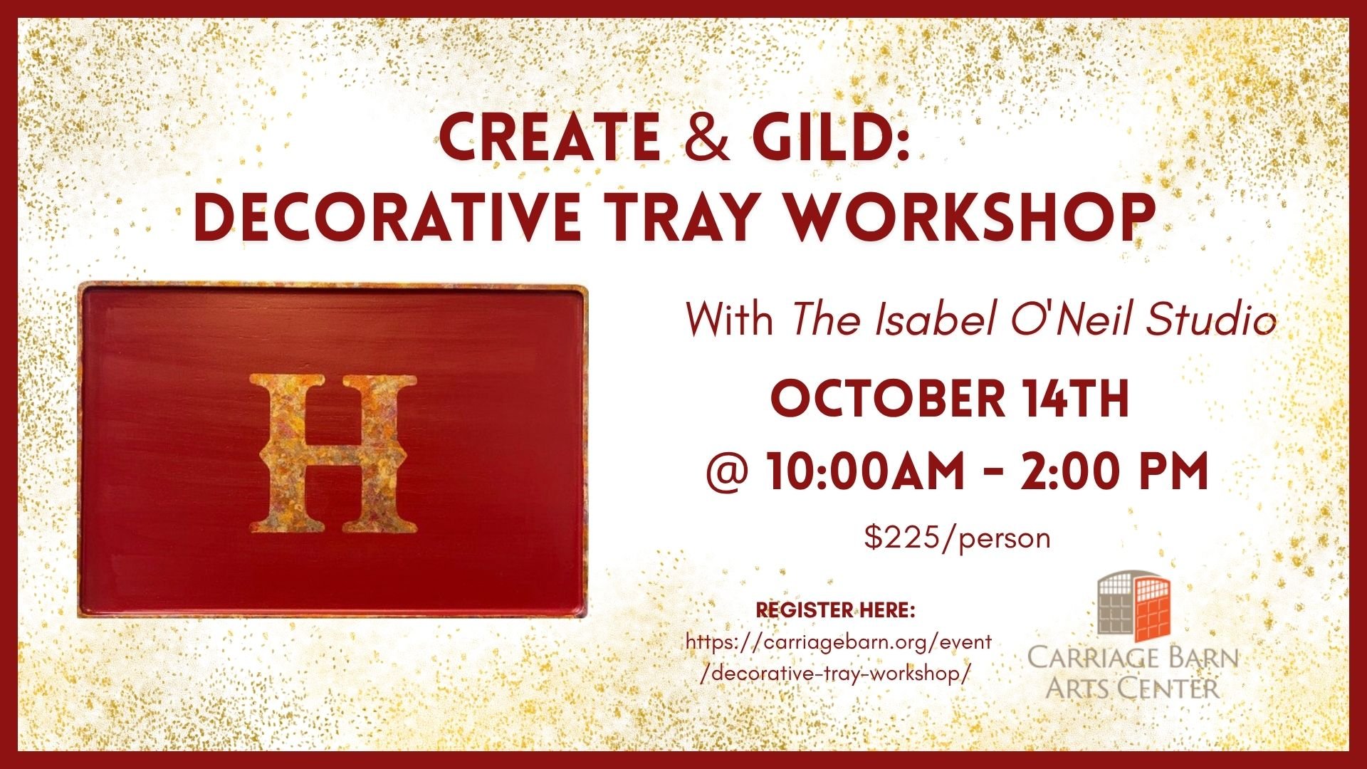 Create & Gild: Decorative Tray Workshop