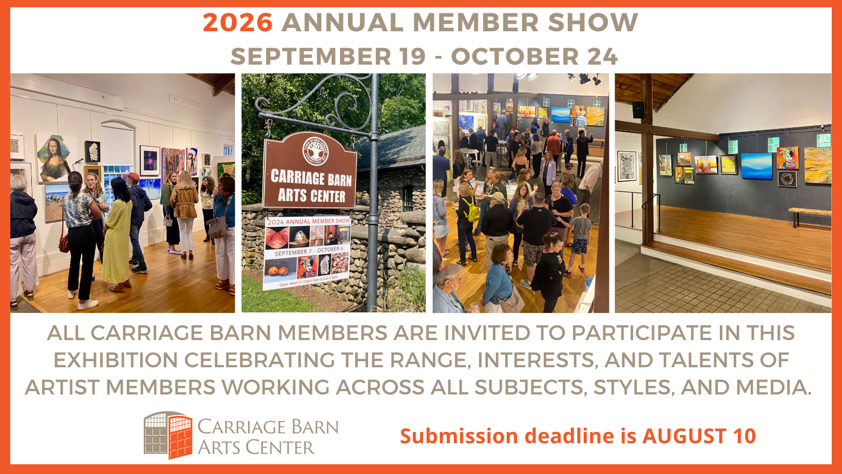 2026 Member Show at the Carriage Barn