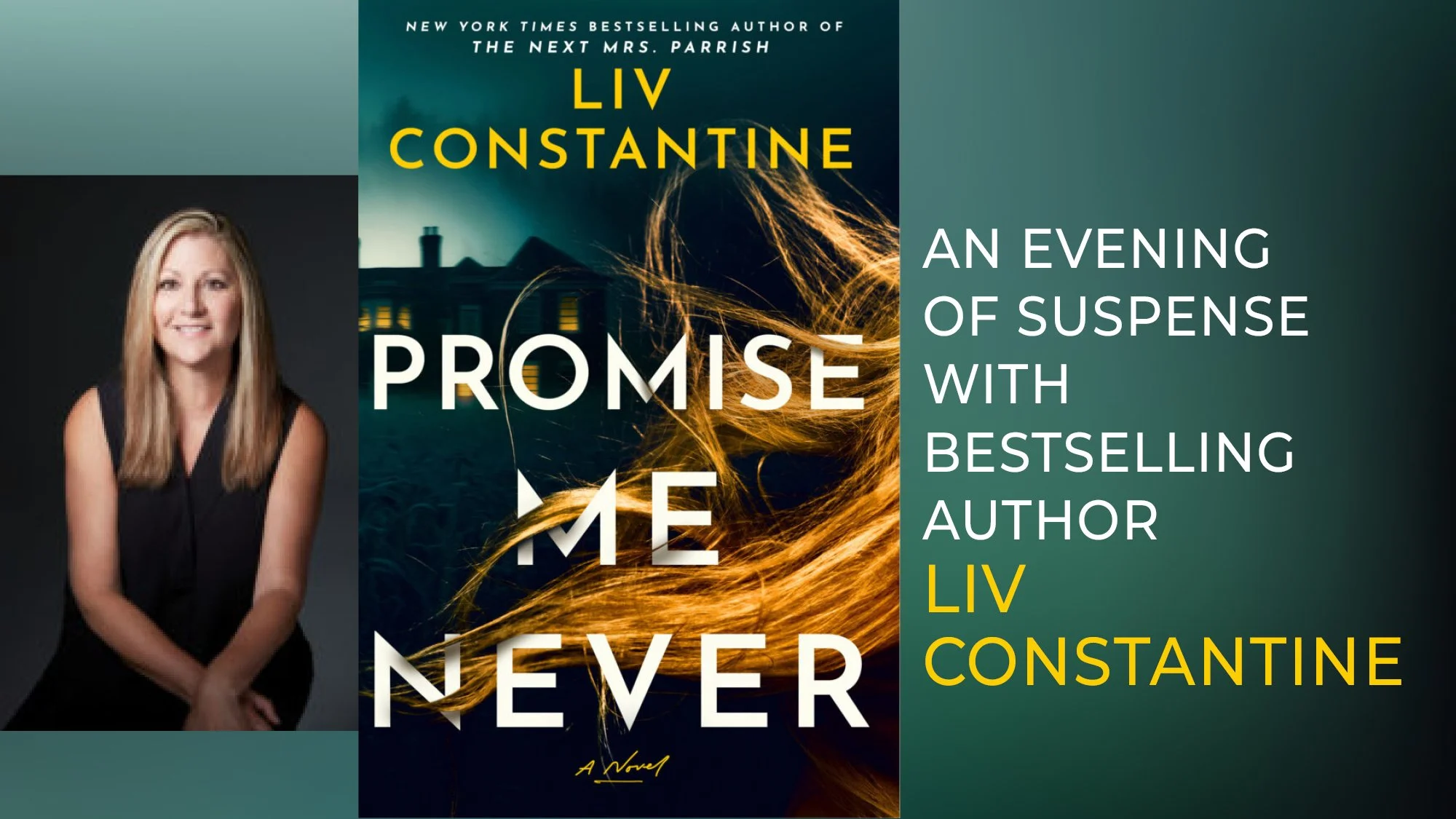 An Evening of Suspense: Wine Reception & Conversation with Bestselling Author Liv Constantine
