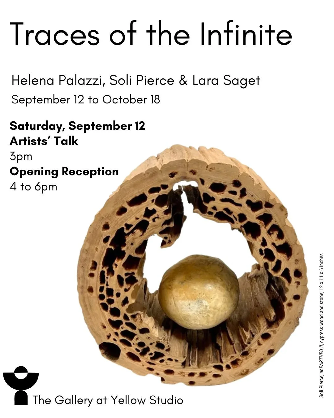 Artists' Talk and Opening Reception: Traces of the Infinite at The Gallery at Yellow Studio