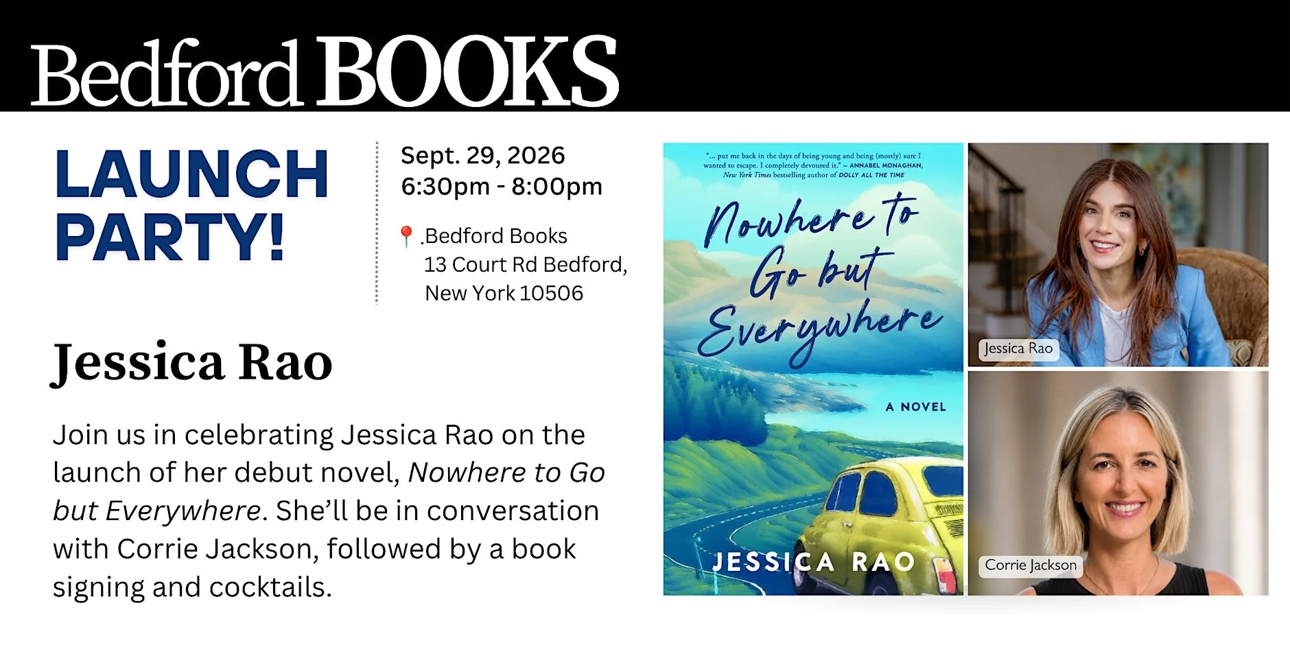 Launch Party: Jessica Rao