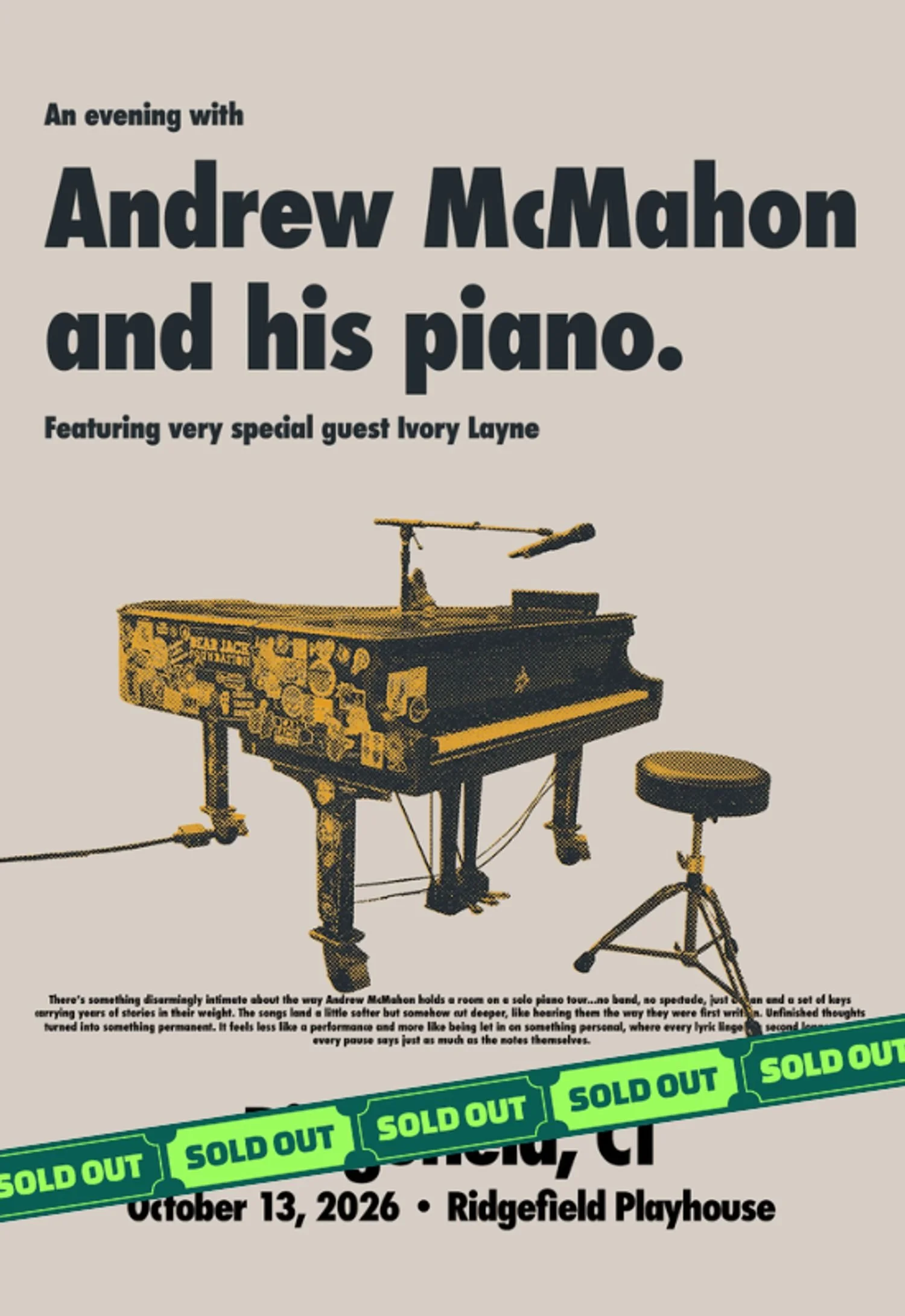 SOLD OUT: An Evening with Andrew McMahon and His Piano