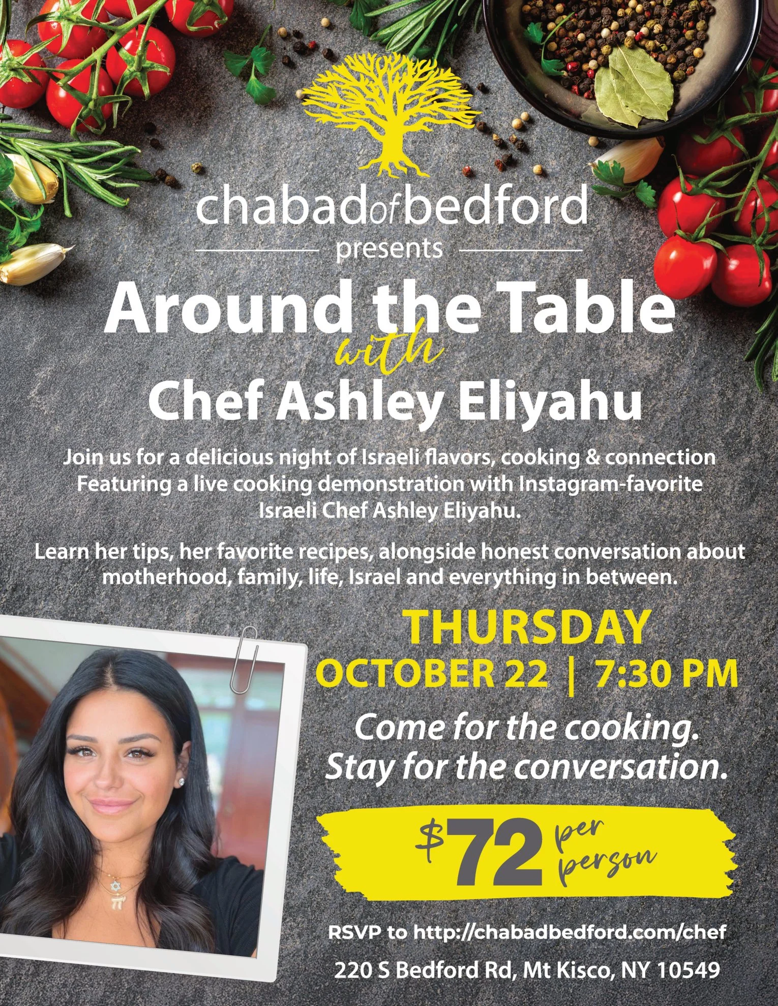  Chef Ashley Eliyahu comes to Bedford