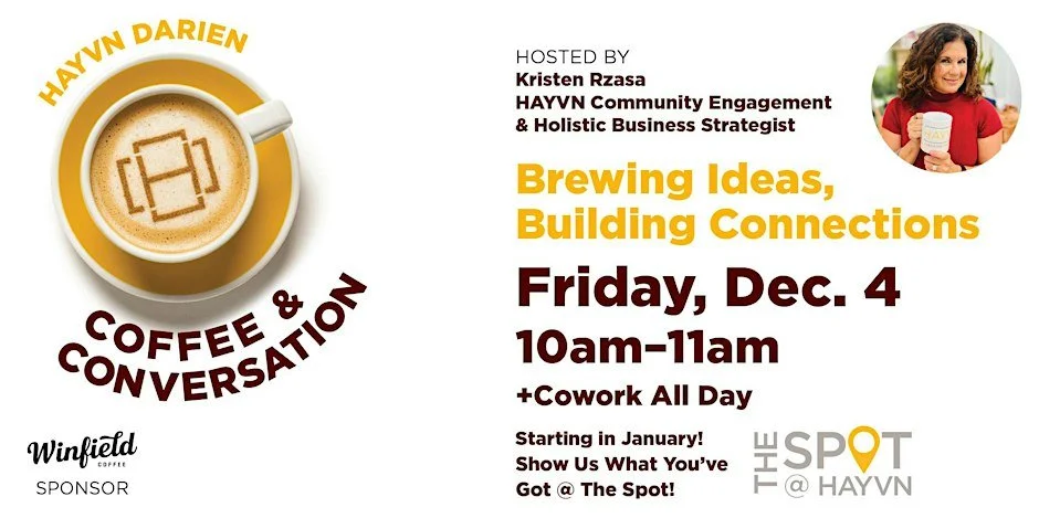 Coffee & Conversation + Cowork: All Day at HAYVN Darien