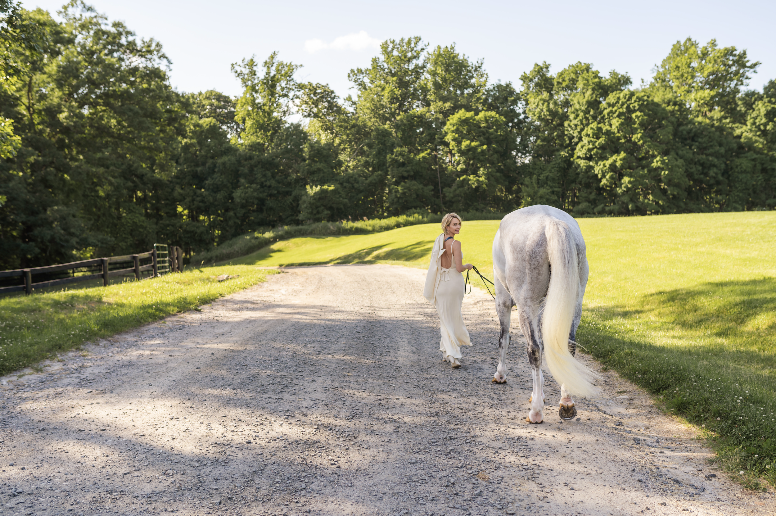 Arielle Kebbel with horse in North Salem