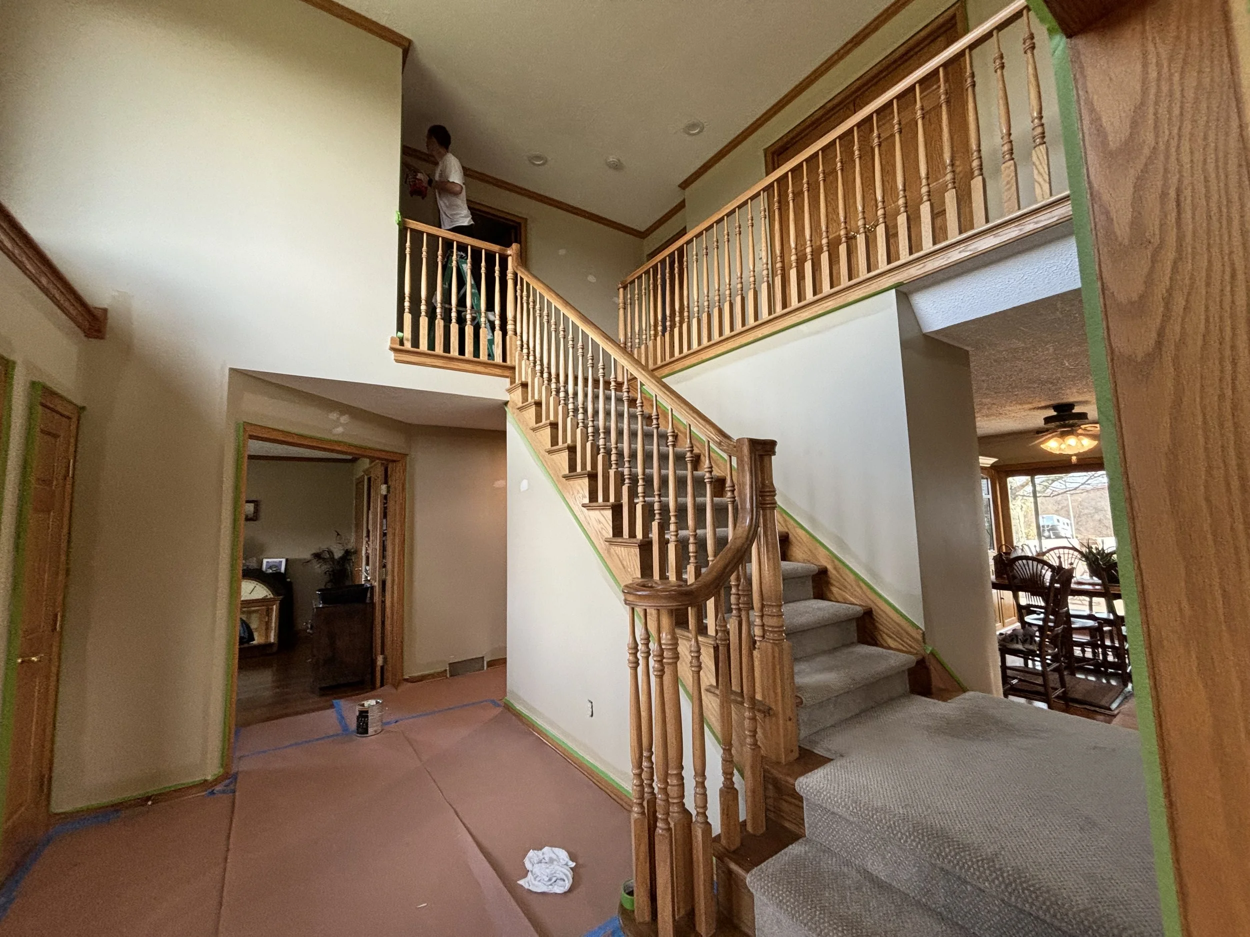2 story foyer painting