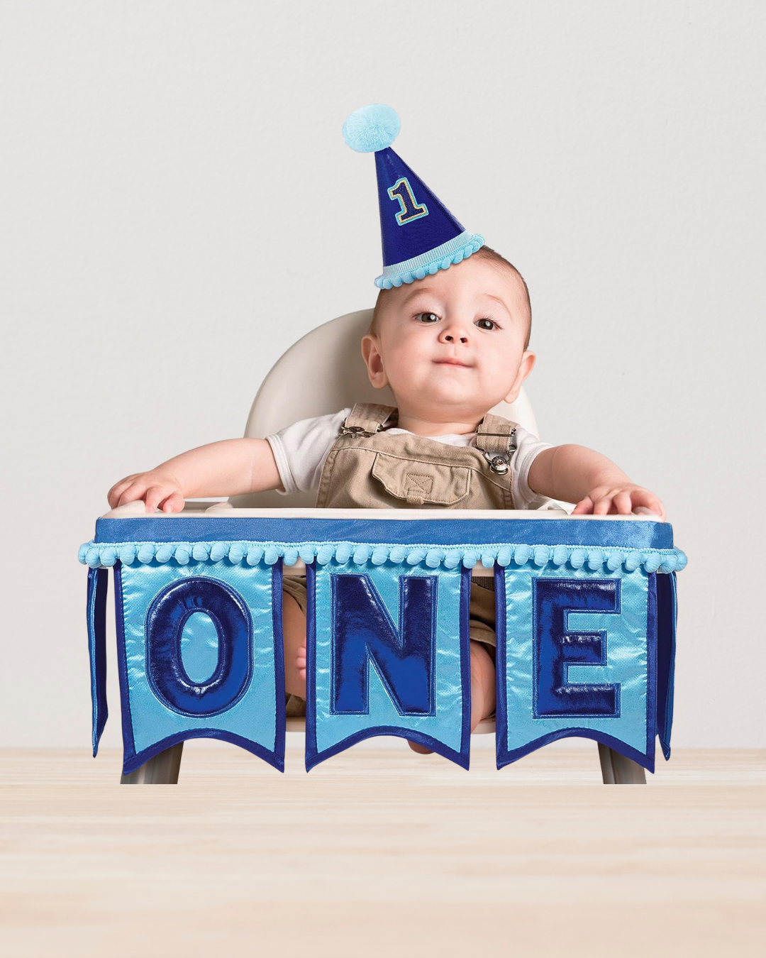 Blue One Highchair Decoration