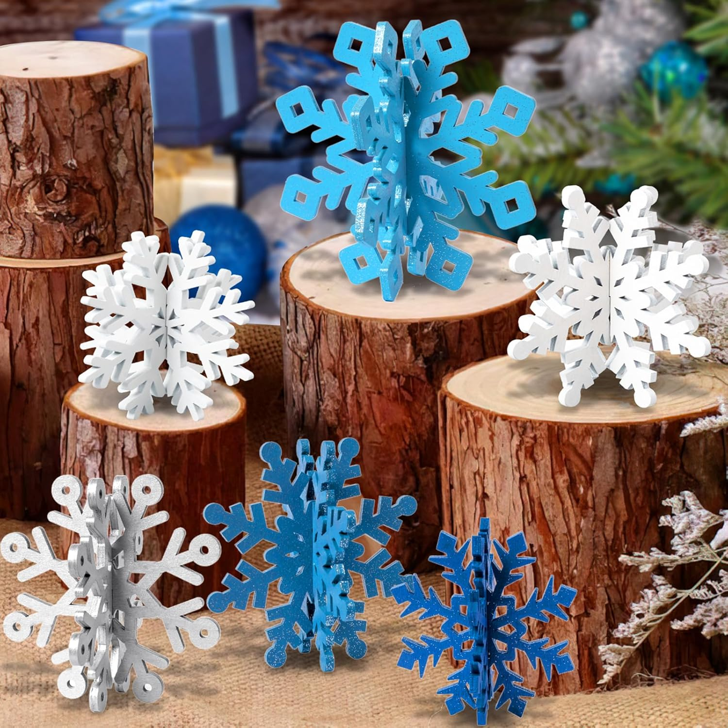 6 Snowflake Stands